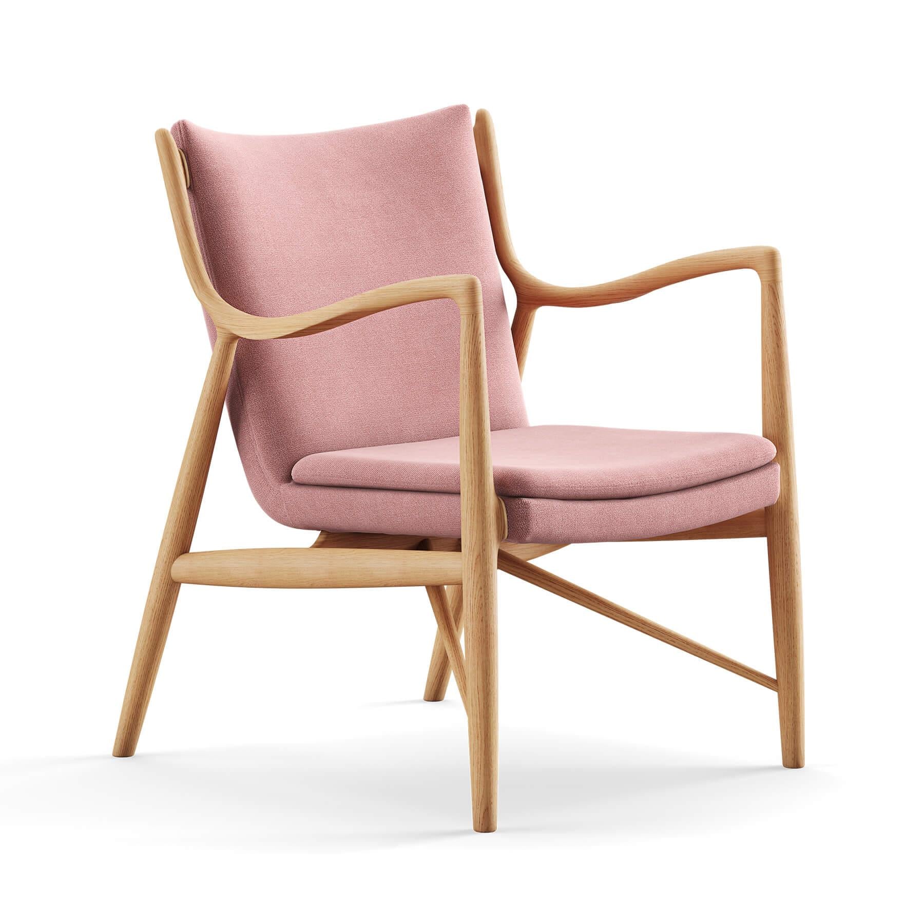 Finn Juhl The 45 Chair in Dark Oiled Oak - Image 46