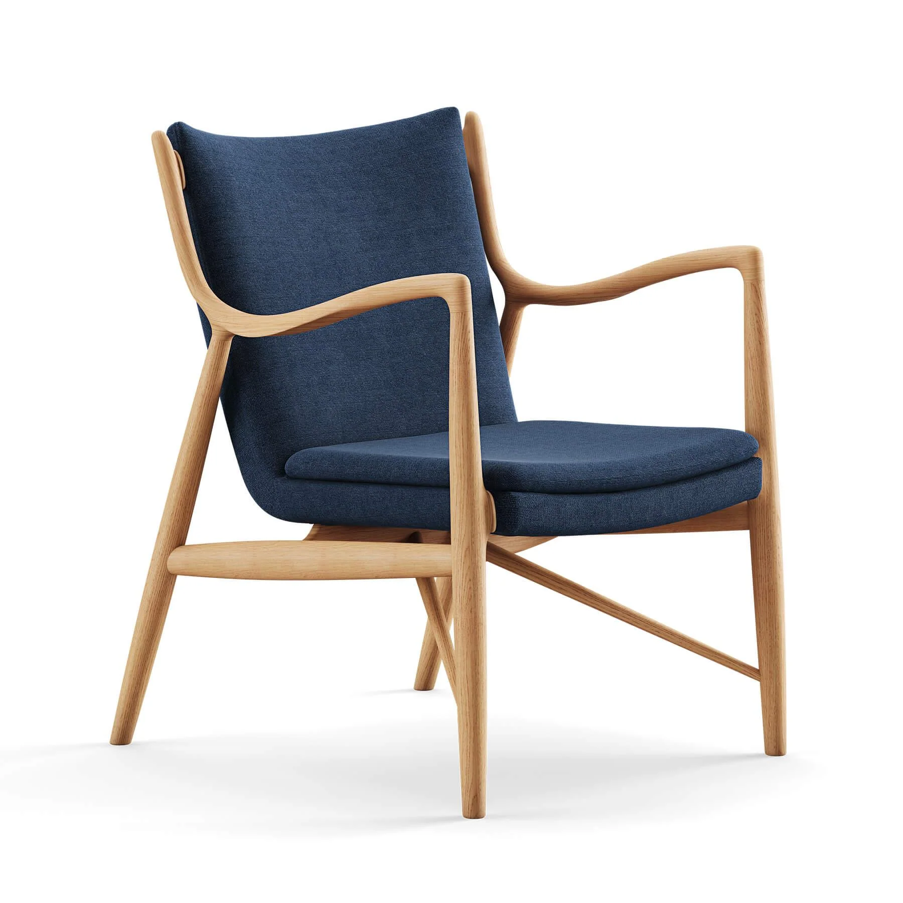 Finn Juhl The 45 Chair in Dark Oiled Oak - Image 50