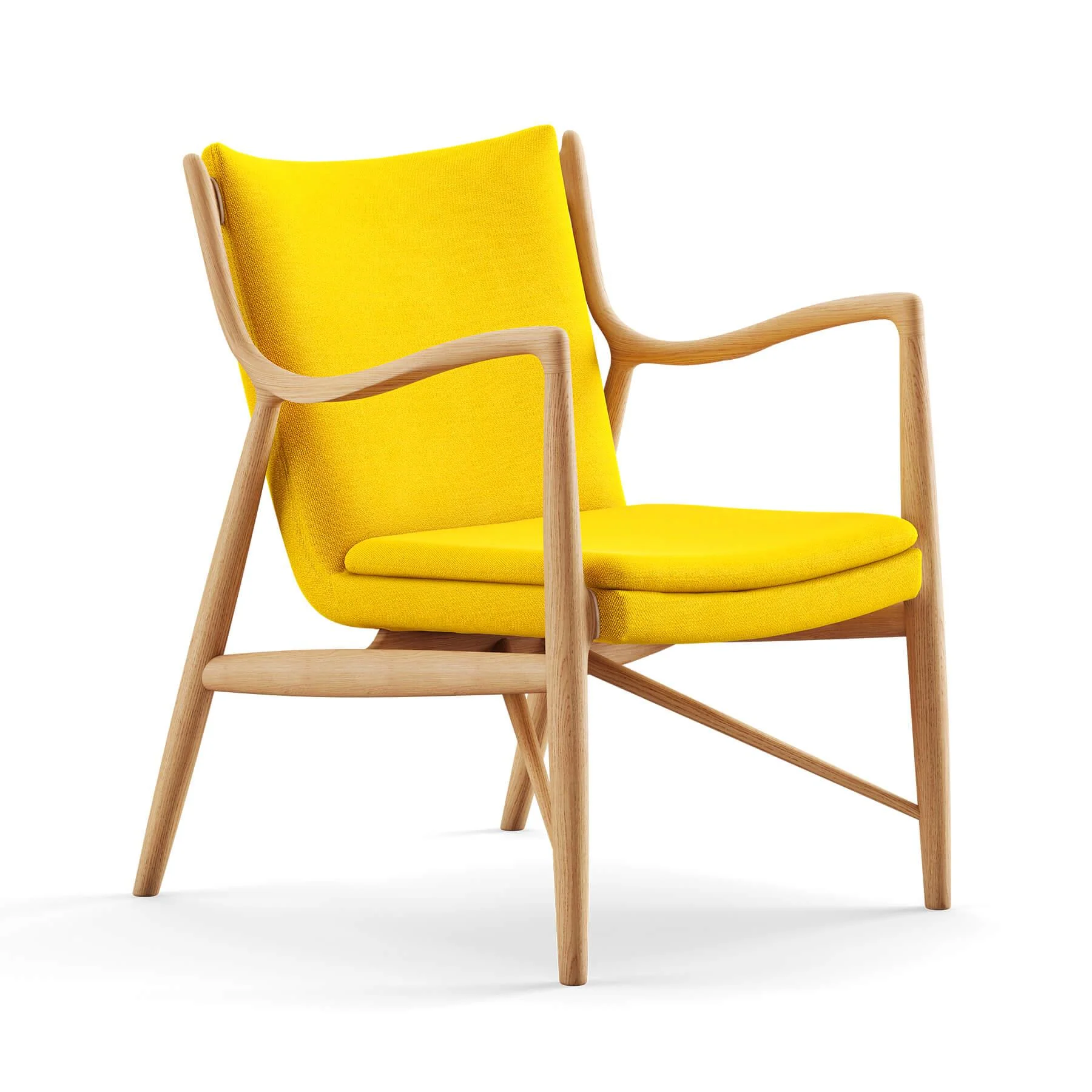Finn Juhl The 45 Chair in Dark Oiled Oak - Image 8