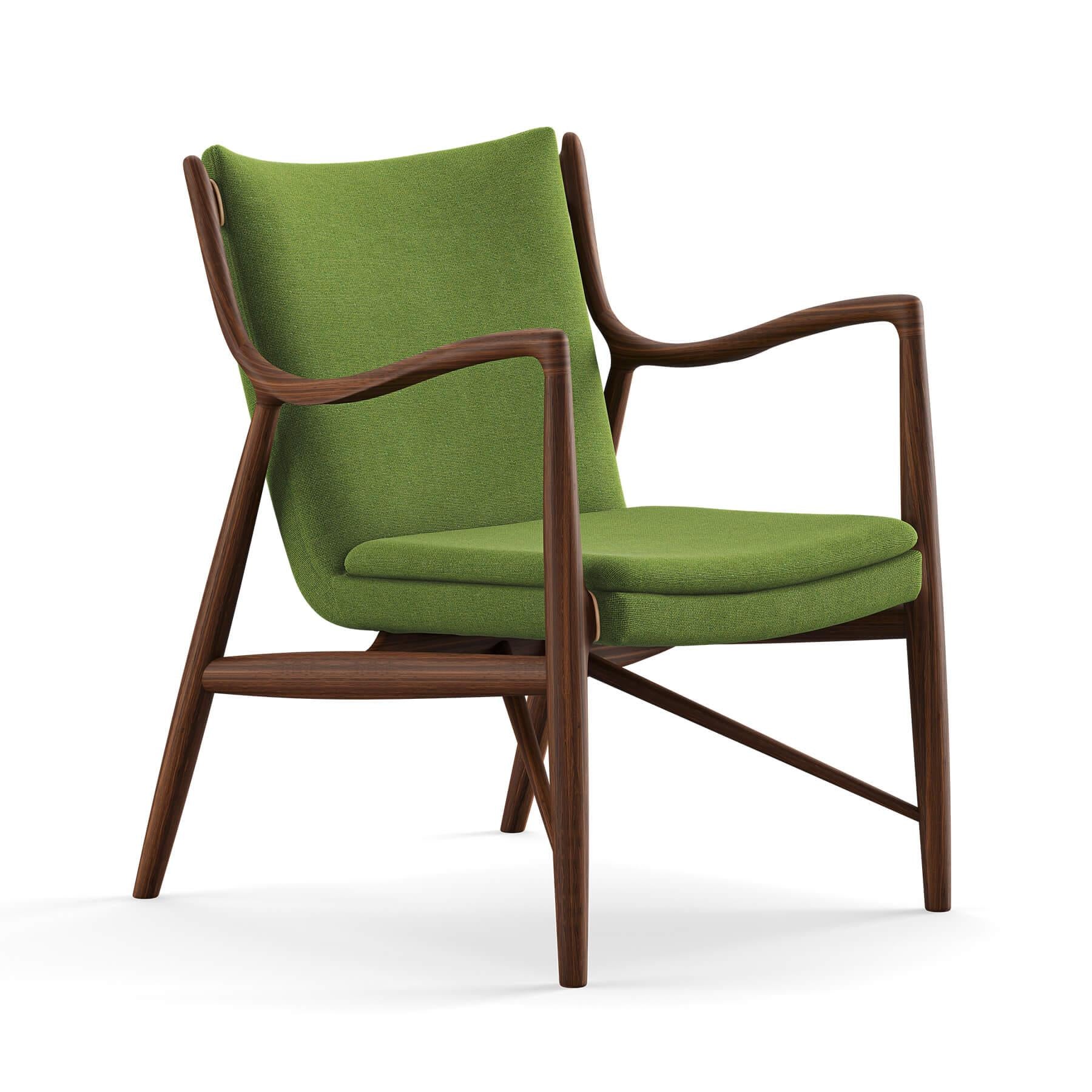 Finn Juhl The 45 Chair in Walnut - Image 12