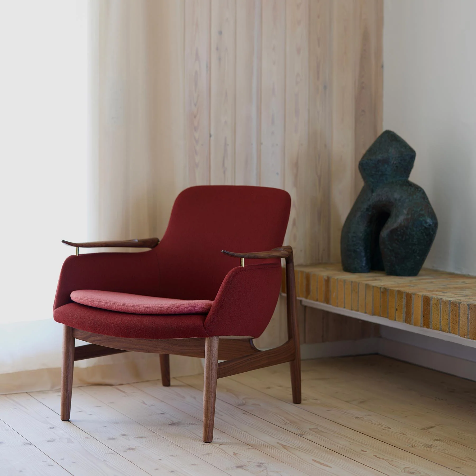 Finn Juhl The 53 Chair in Walnut - Image 4