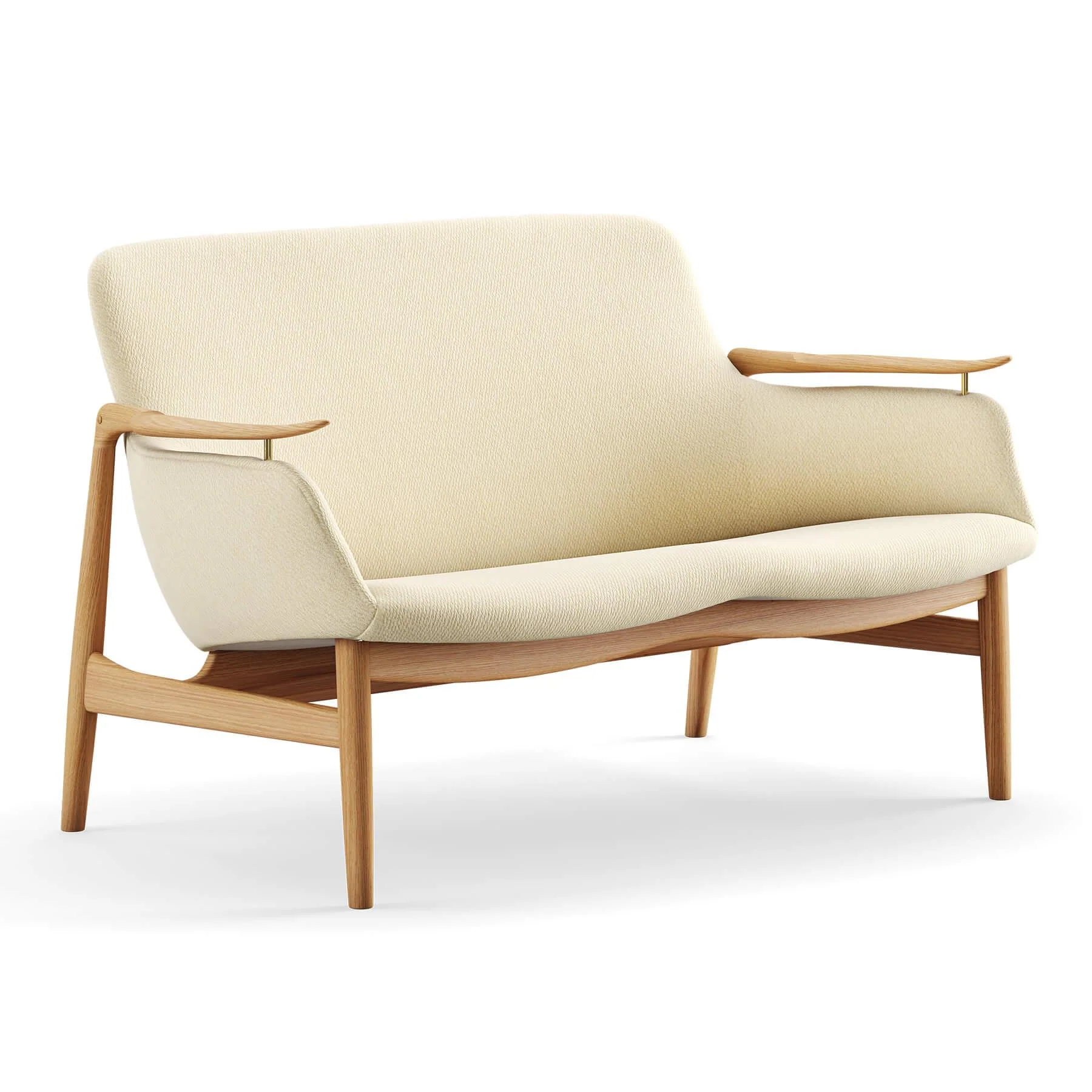 Finn Juhl The 53 Sofa in Dark Oiled Oak - Image 10