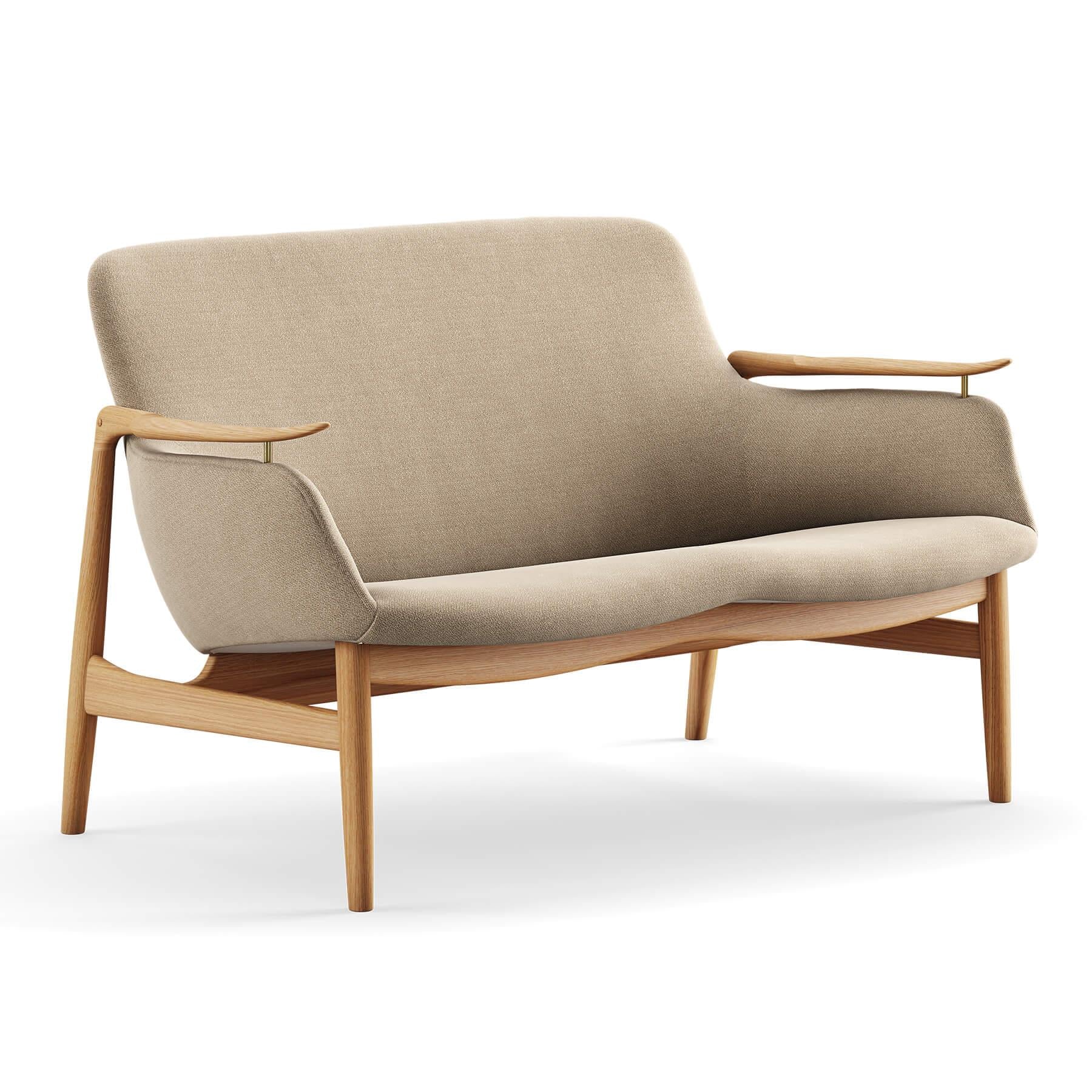 Finn Juhl The 53 Sofa in Dark Oiled Oak - Image 15