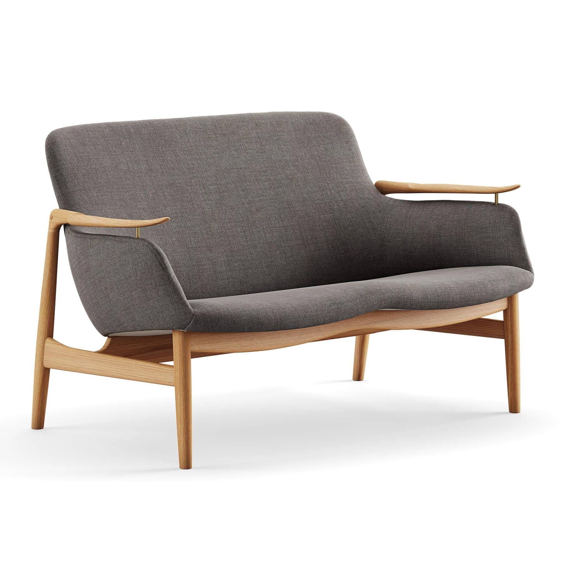 Finn Juhl The 53 Sofa in Dark Oiled Oak - Image 20