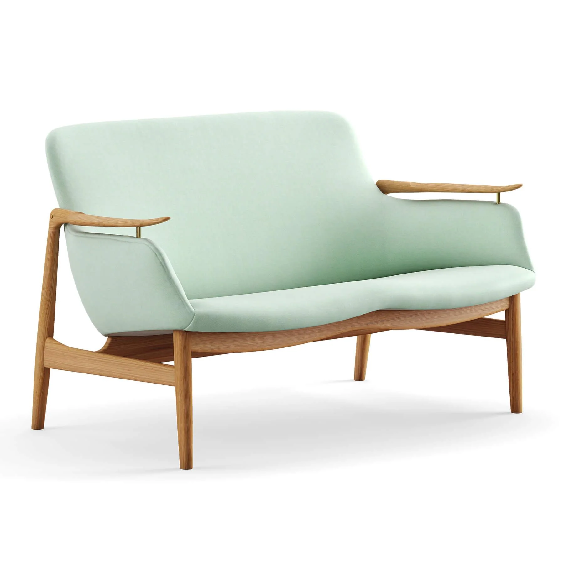 Finn Juhl The 53 Sofa in Dark Oiled Oak - Image 24