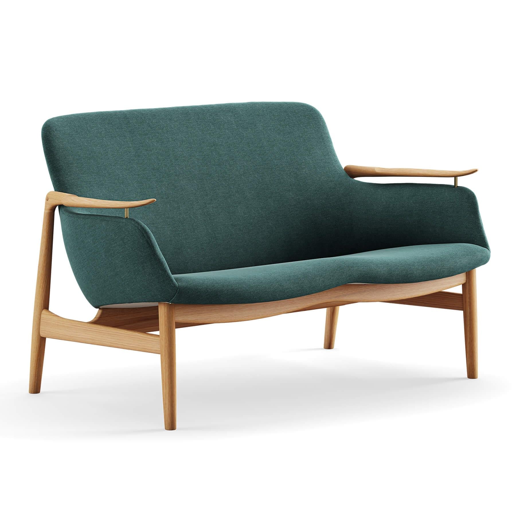 Finn Juhl The 53 Sofa in Dark Oiled Oak - Image 29