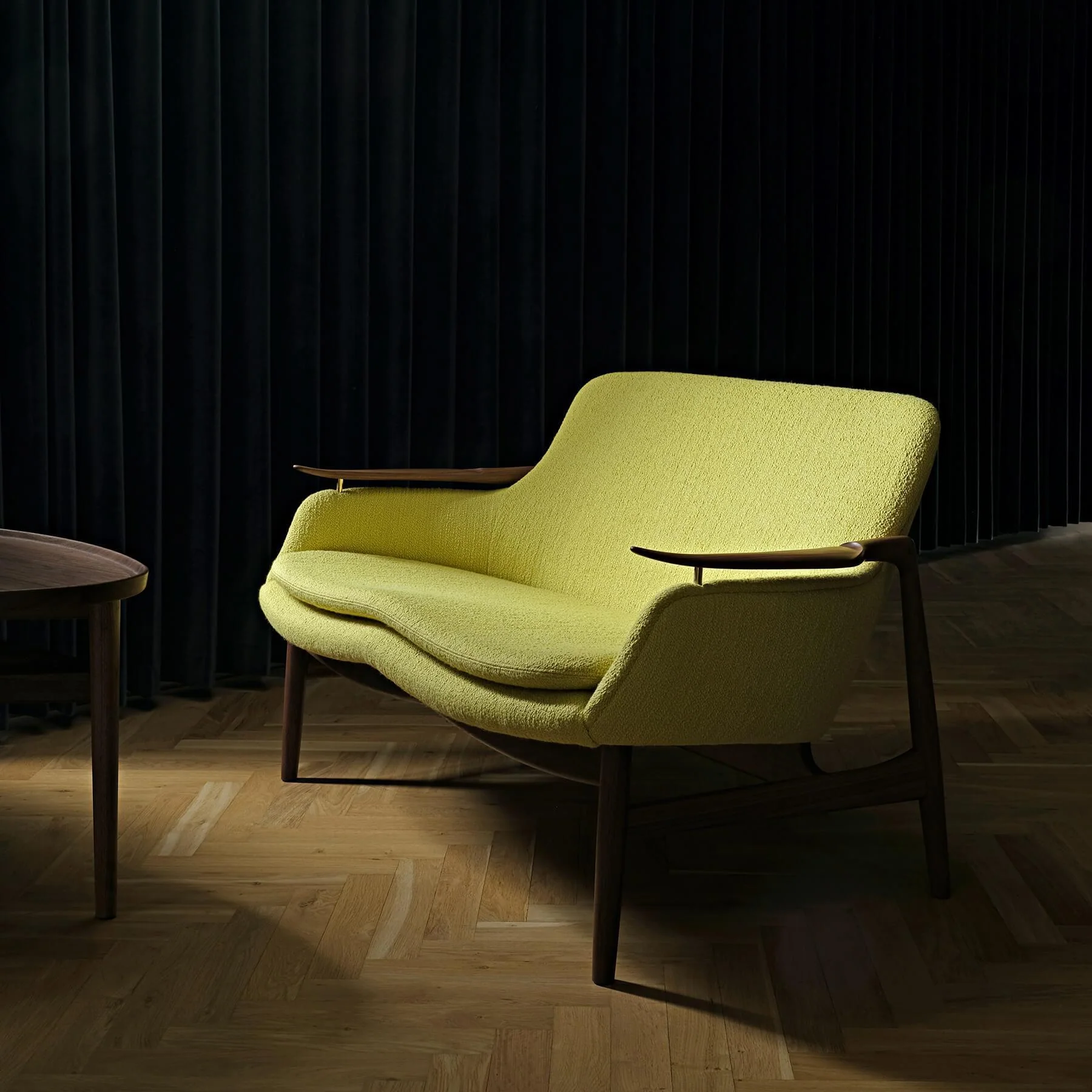 Finn Juhl The 53 Sofa in Dark Oiled Oak - Image 3