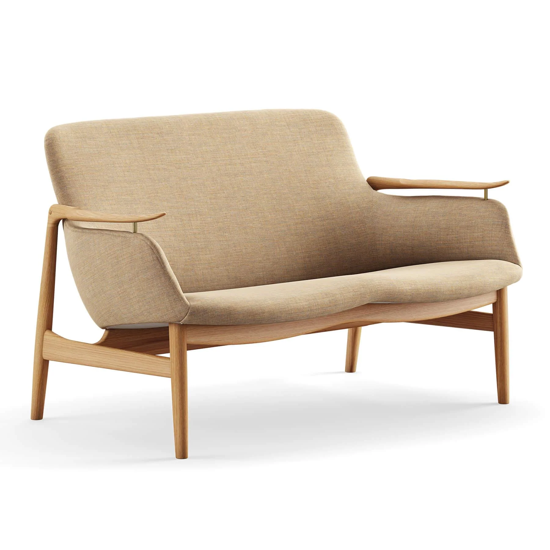 Finn Juhl The 53 Sofa in Dark Oiled Oak - Image 31