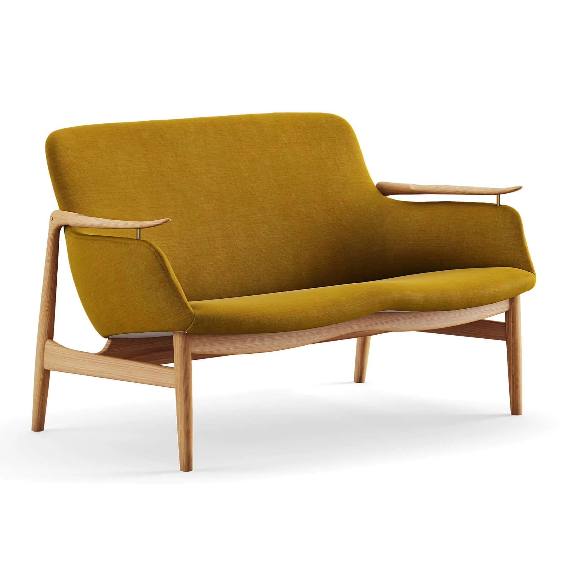 Finn Juhl The 53 Sofa in Dark Oiled Oak - Image 32
