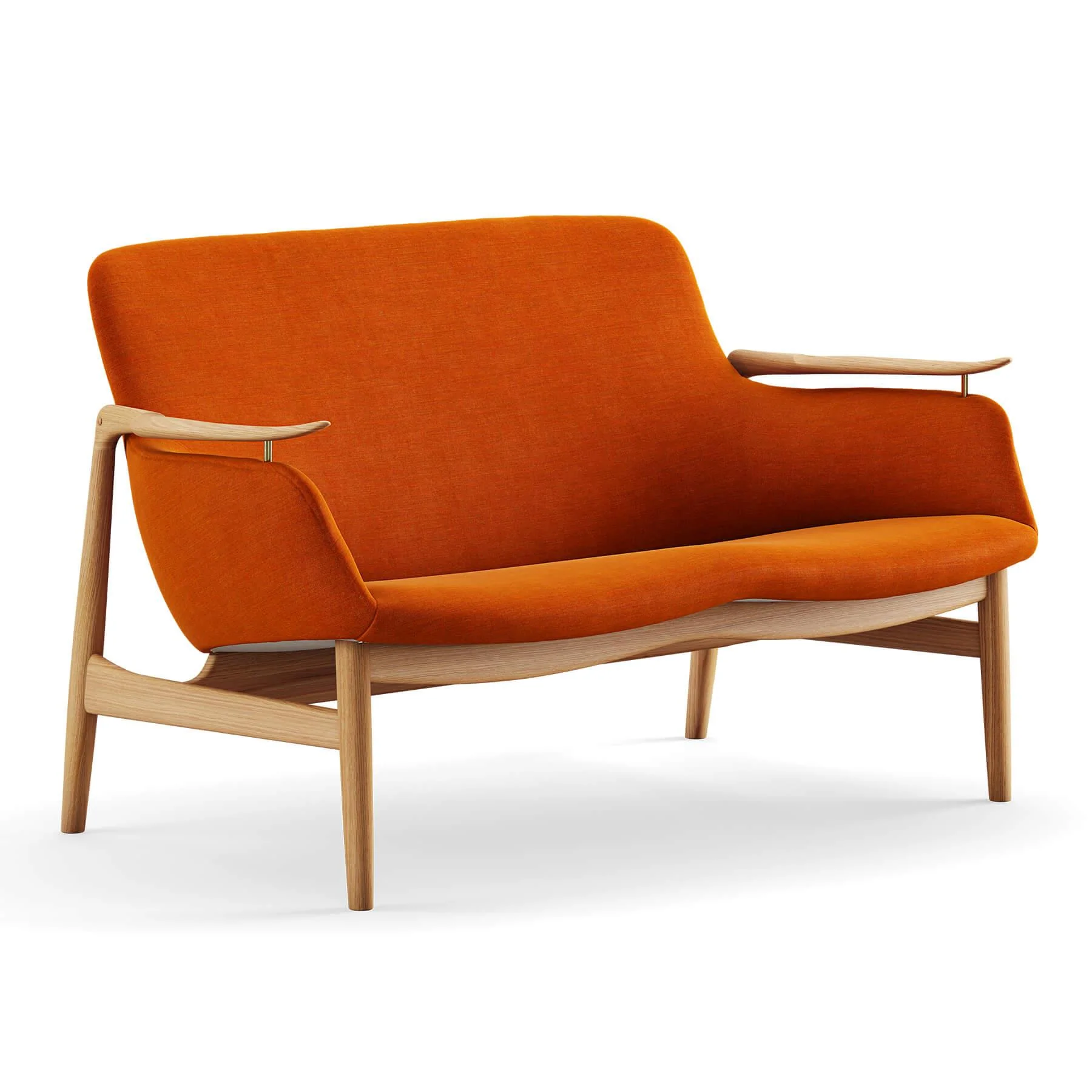 Finn Juhl The 53 Sofa in Dark Oiled Oak - Image 34
