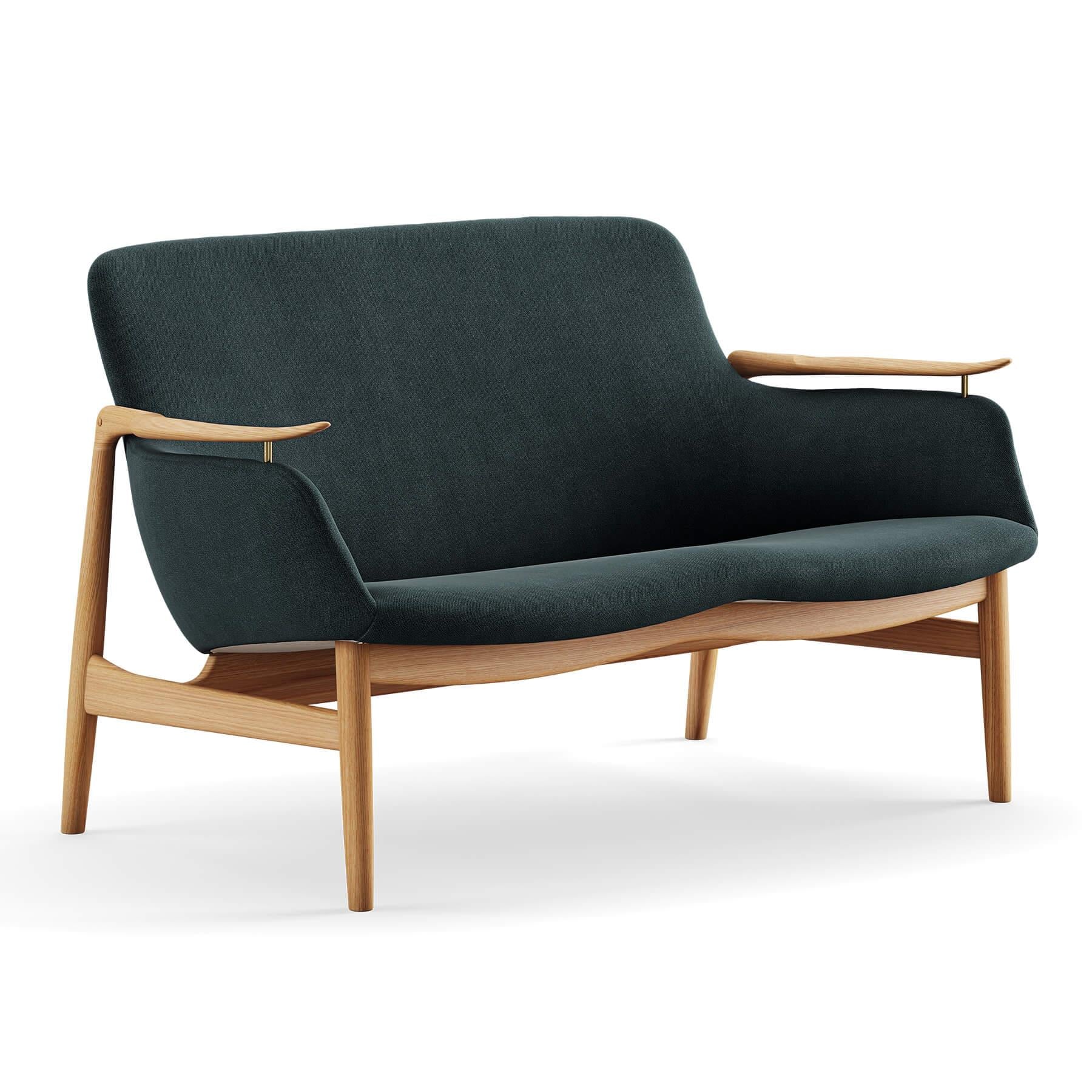 Finn Juhl The 53 Sofa in Dark Oiled Oak - Image 35