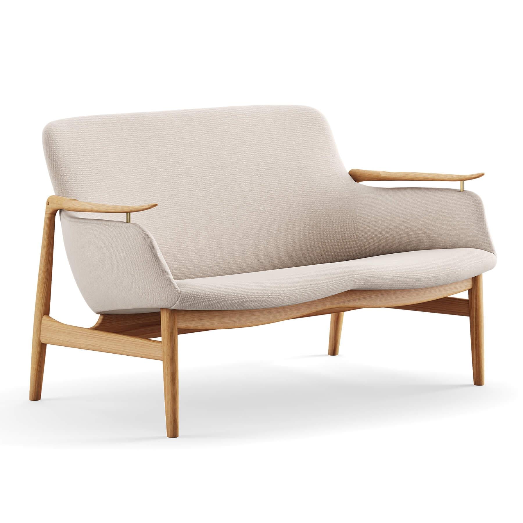 Finn Juhl The 53 Sofa in Dark Oiled Oak - Image 37