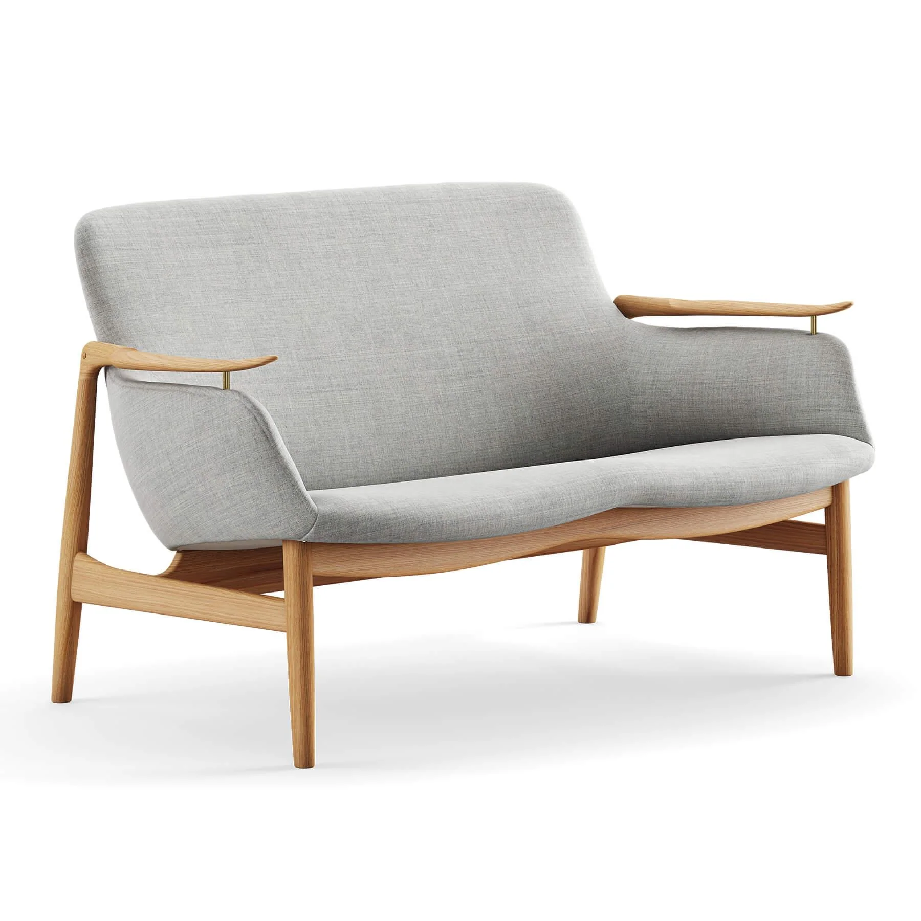 Finn Juhl The 53 Sofa in Dark Oiled Oak - Image 39