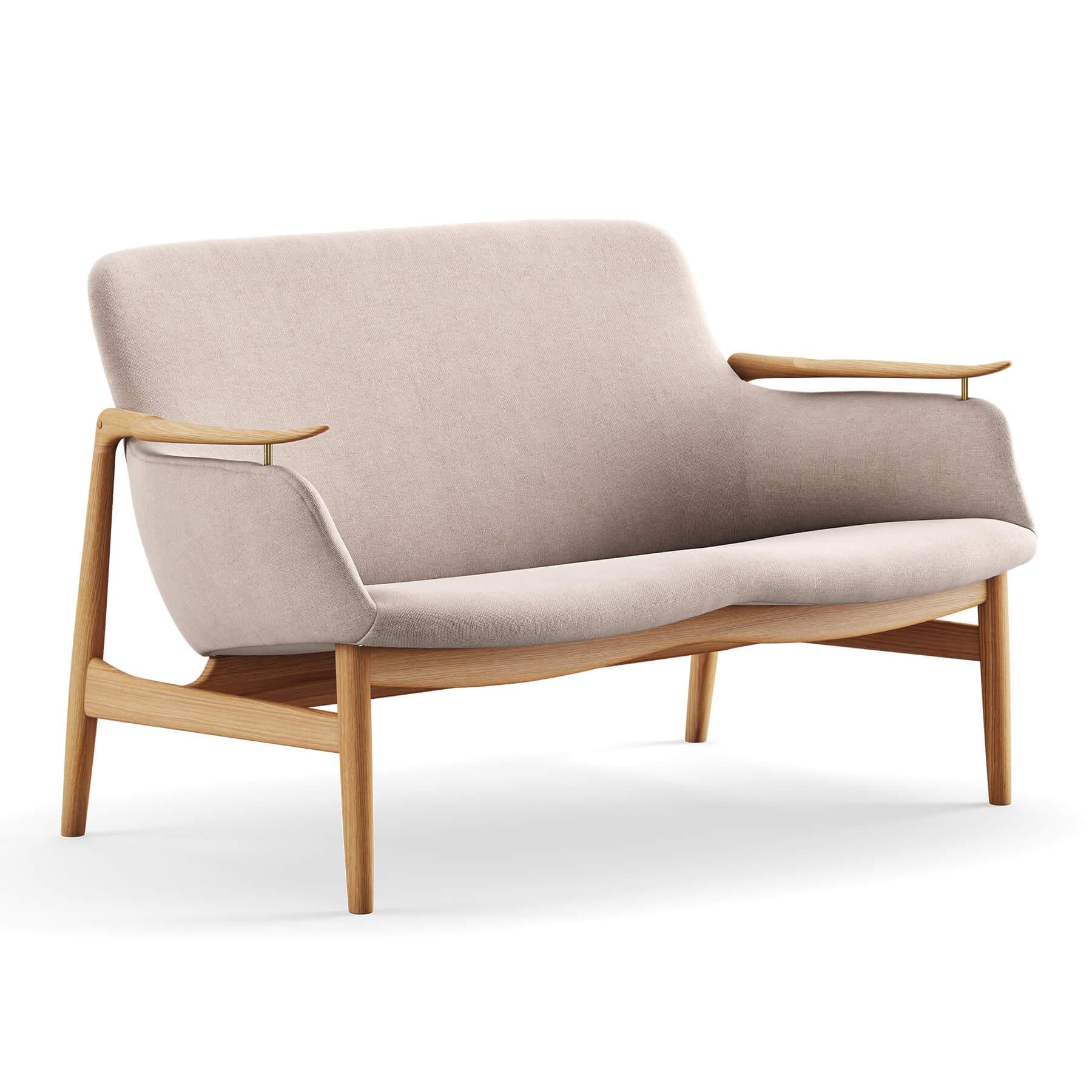 Finn Juhl The 53 Sofa in Dark Oiled Oak - Image 42