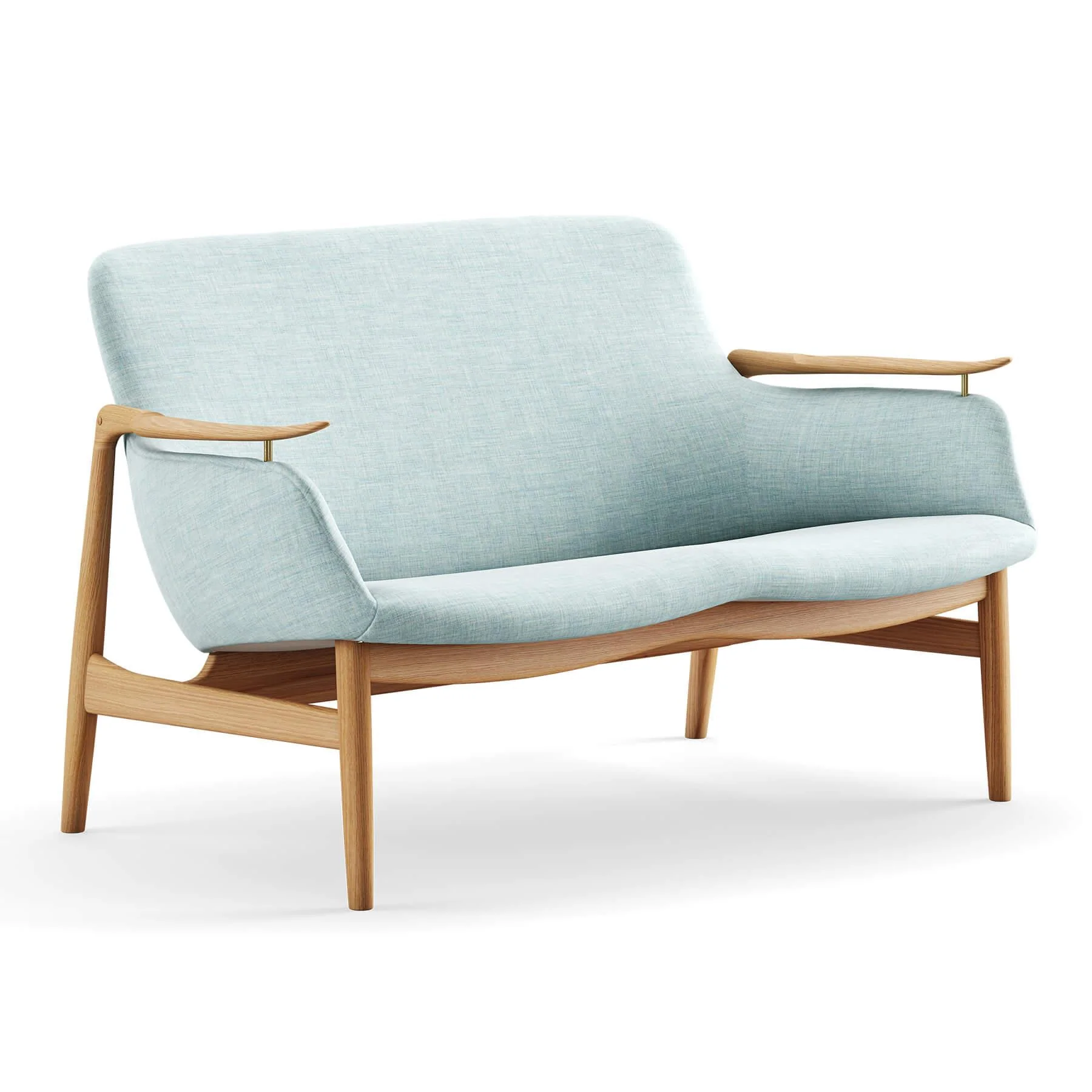 Finn Juhl The 53 Sofa in Dark Oiled Oak - Image 46