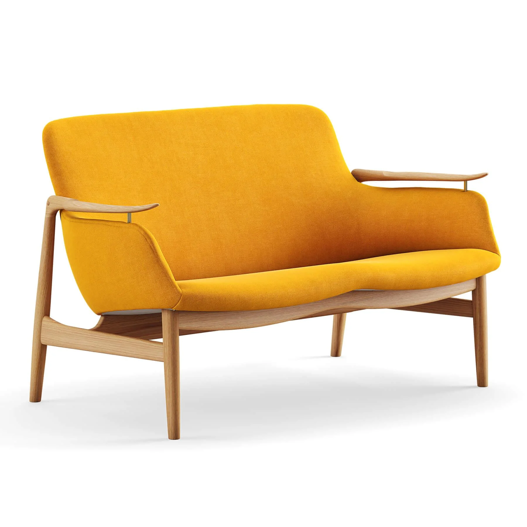 Finn Juhl The 53 Sofa in Dark Oiled Oak - Image 7