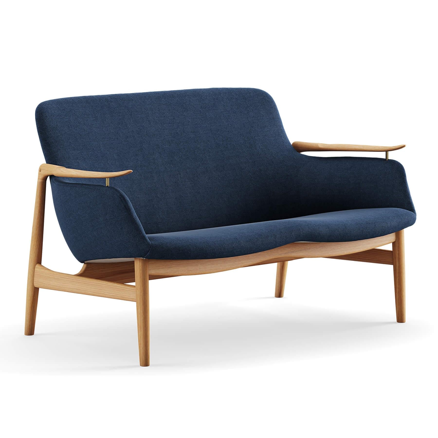Finn Juhl The 53 Sofa in Dark Oiled Oak - Image 8
