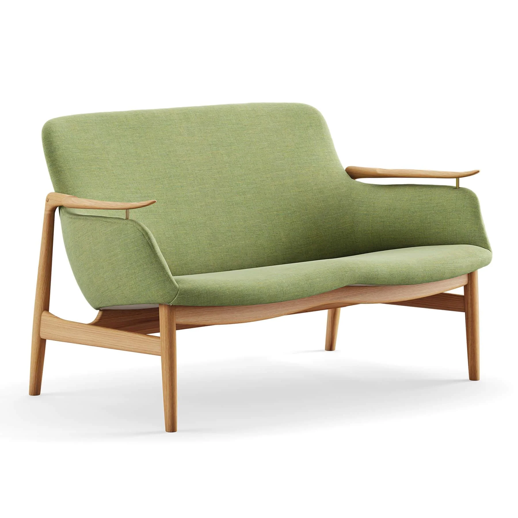 Finn Juhl The 53 Sofa in Dark Oiled Oak - Image 9