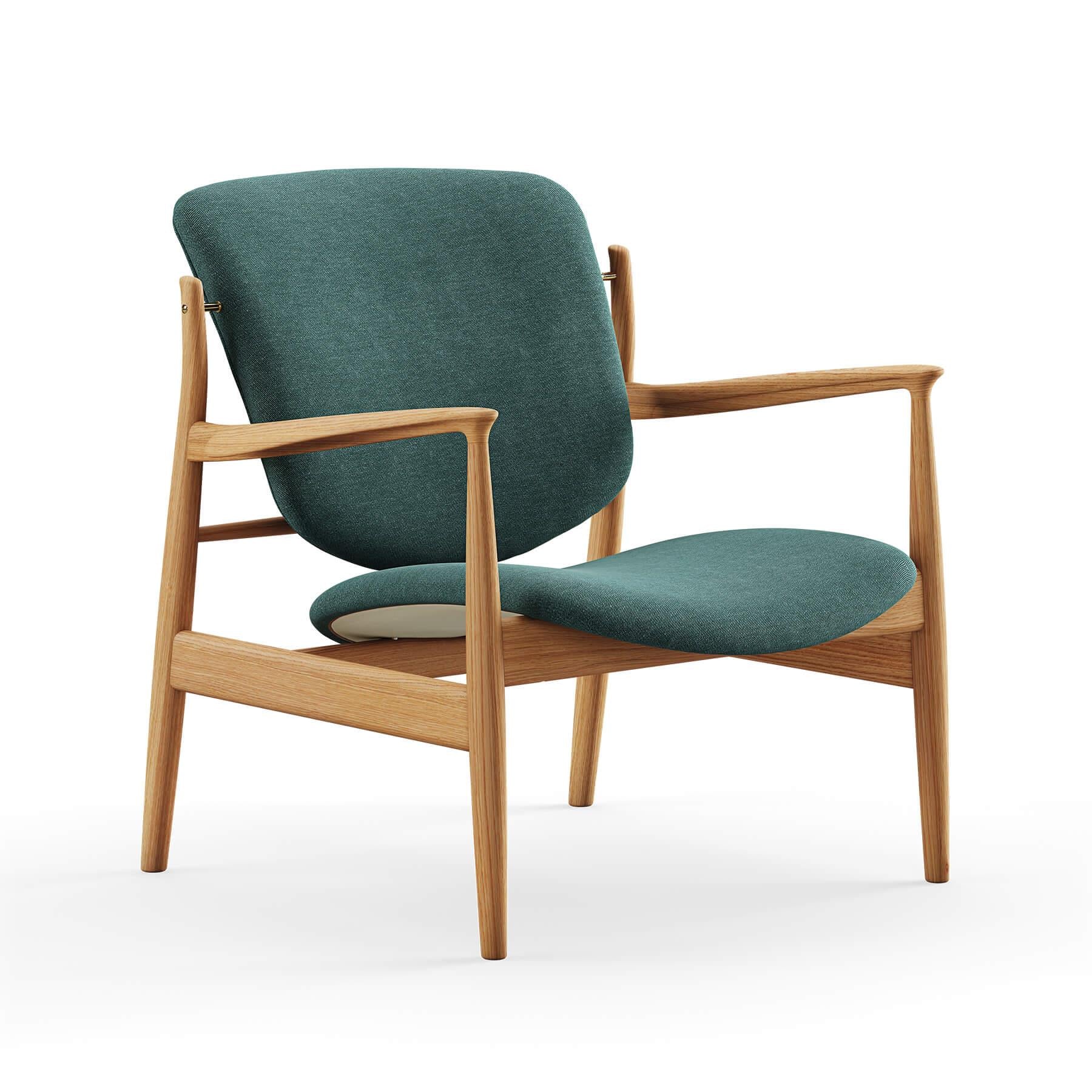 Finn Juhl The France Chair in Dark Oiled Oak - Image 15