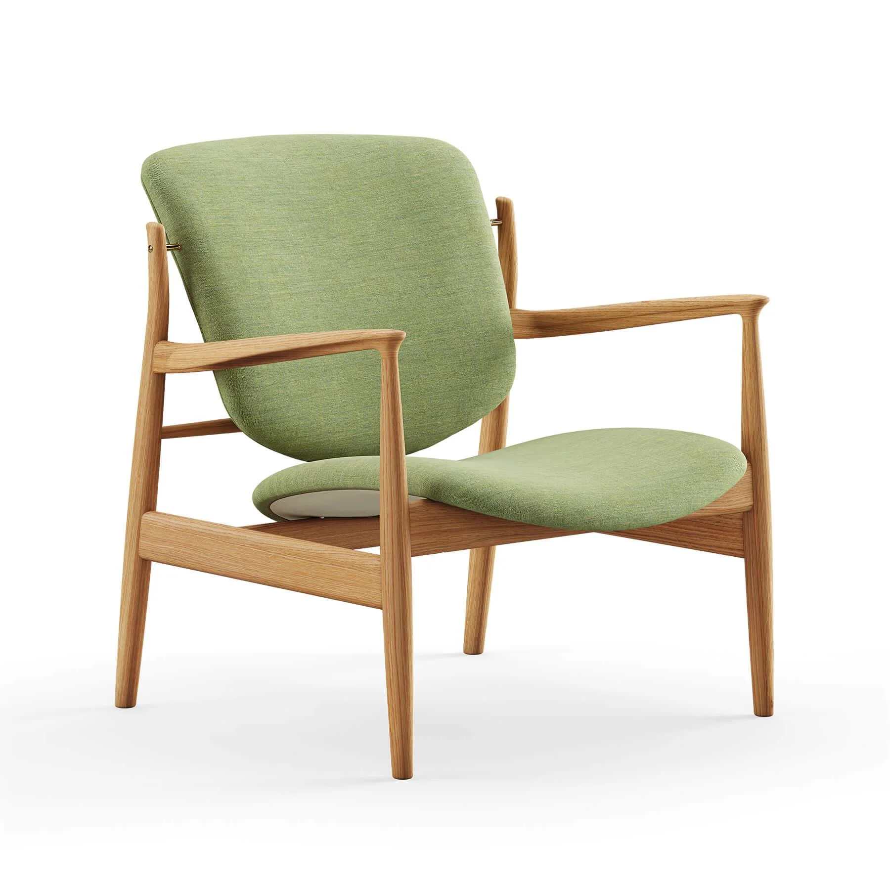 Finn Juhl The France Chair in Dark Oiled Oak - Image 26