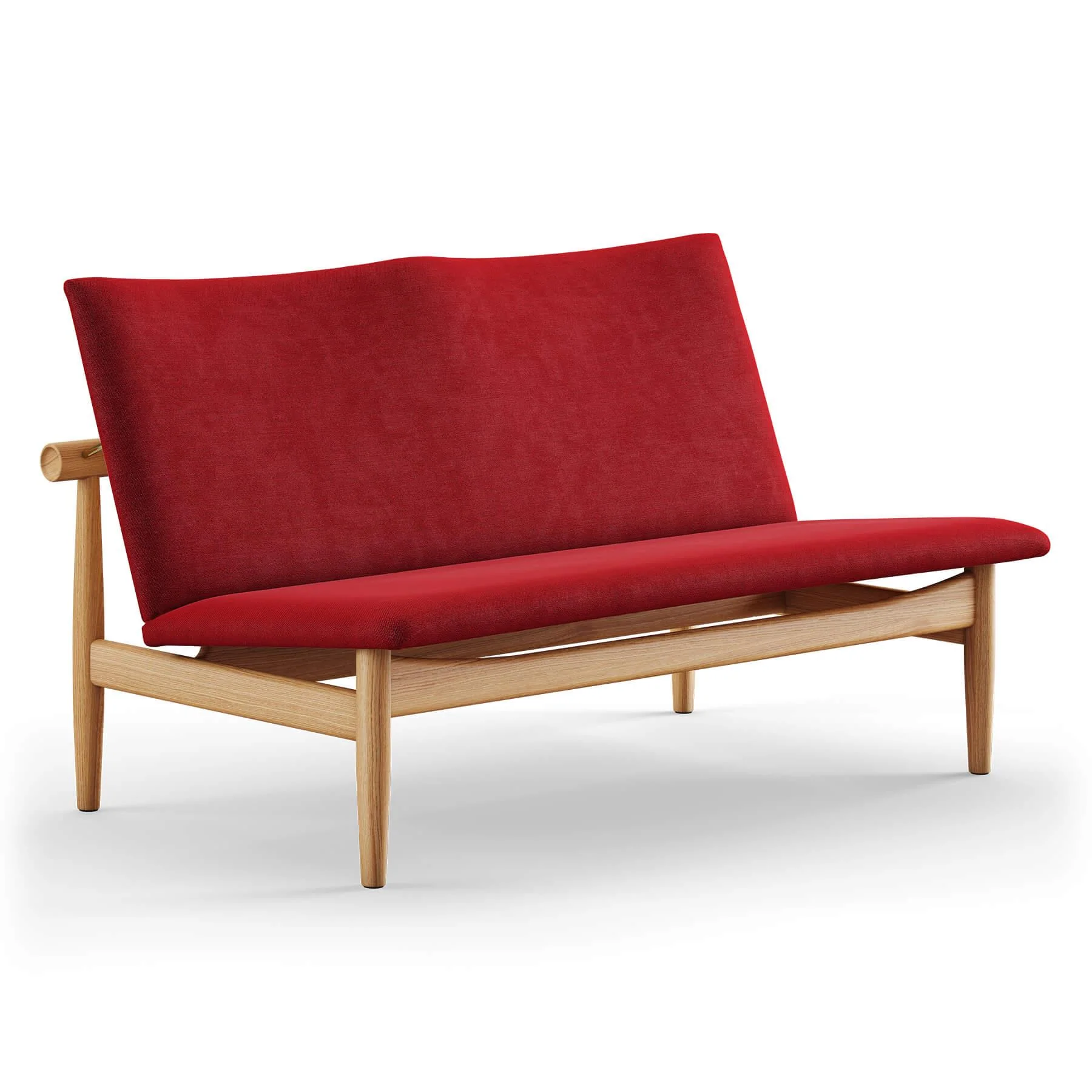 Finn Juhl The Japan 2 Seater Sofa in Dark Oiled Oak - Image 18
