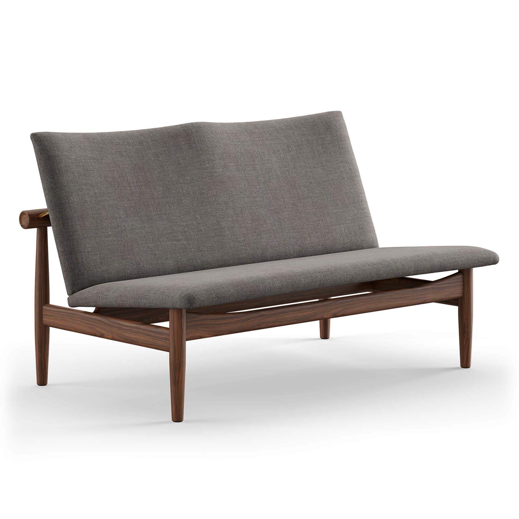 Finn Juhl The Japan 2 Seater Sofa in Walnut - Image 16
