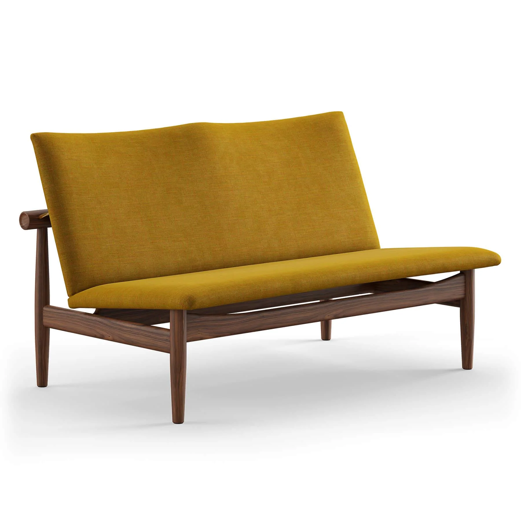 Finn Juhl The Japan 2 Seater Sofa in Walnut - Image 29