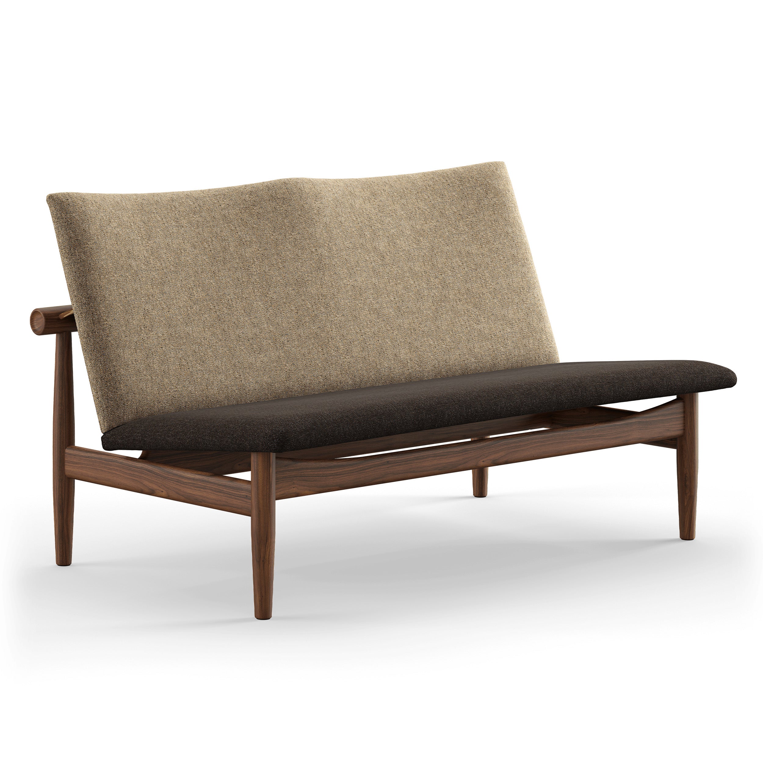 Finn Juhl The Japan 2 Seater Sofa in Walnut - Image 41