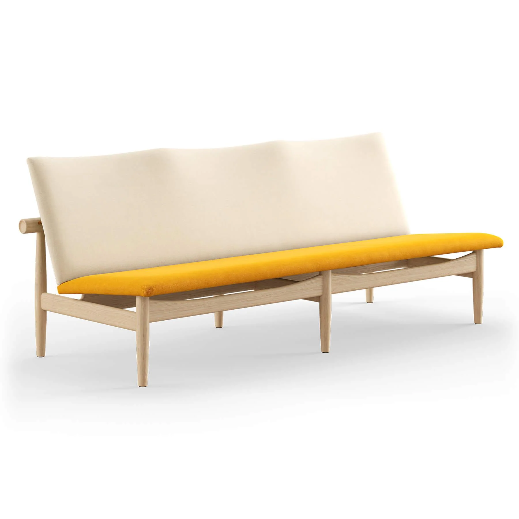 Finn Juhl The Japan 3 Seater Sofa in Clear Oiled Oak - Image 6