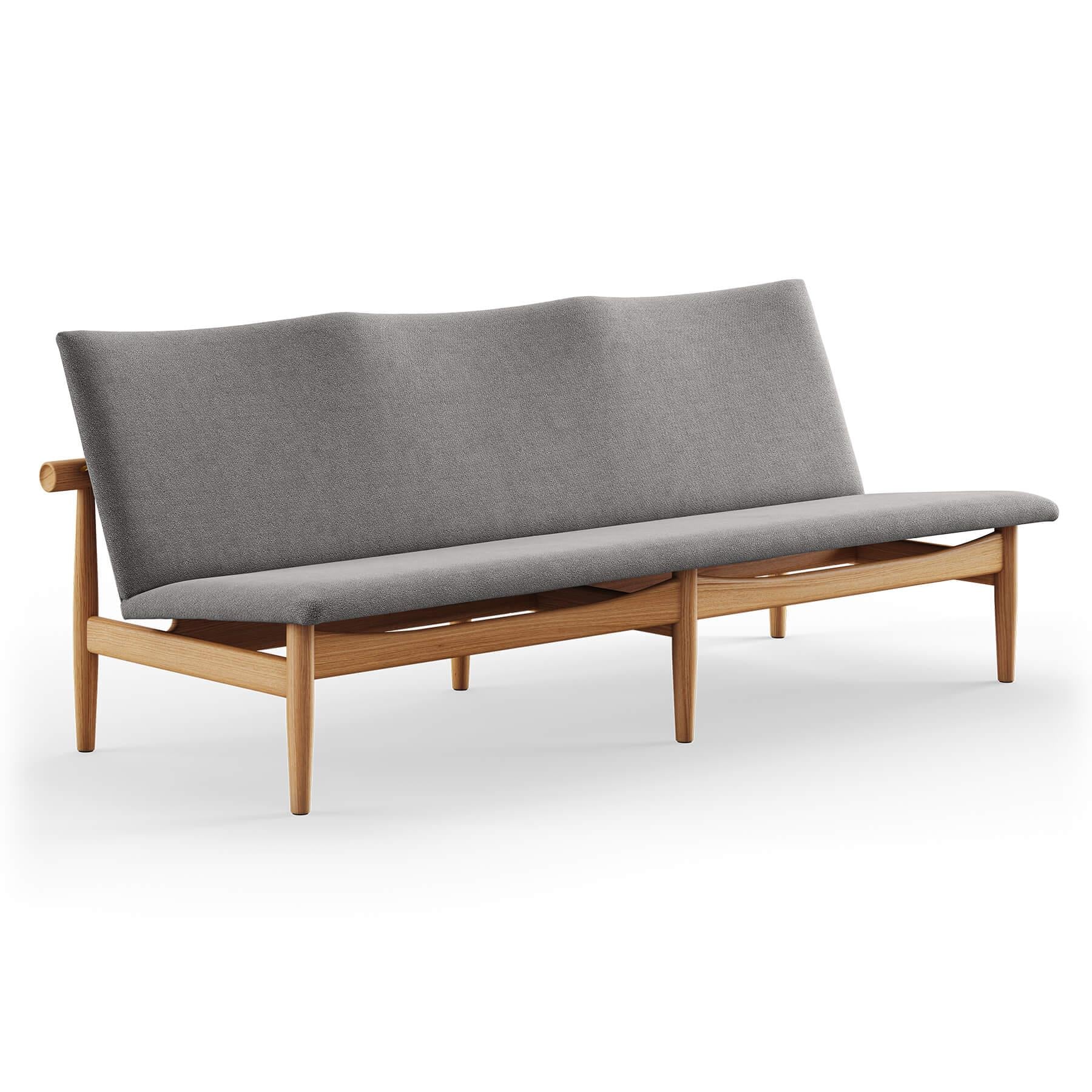 Finn Juhl The Japan 3 Seater Sofa in Dark Oiled Oak - Image 10