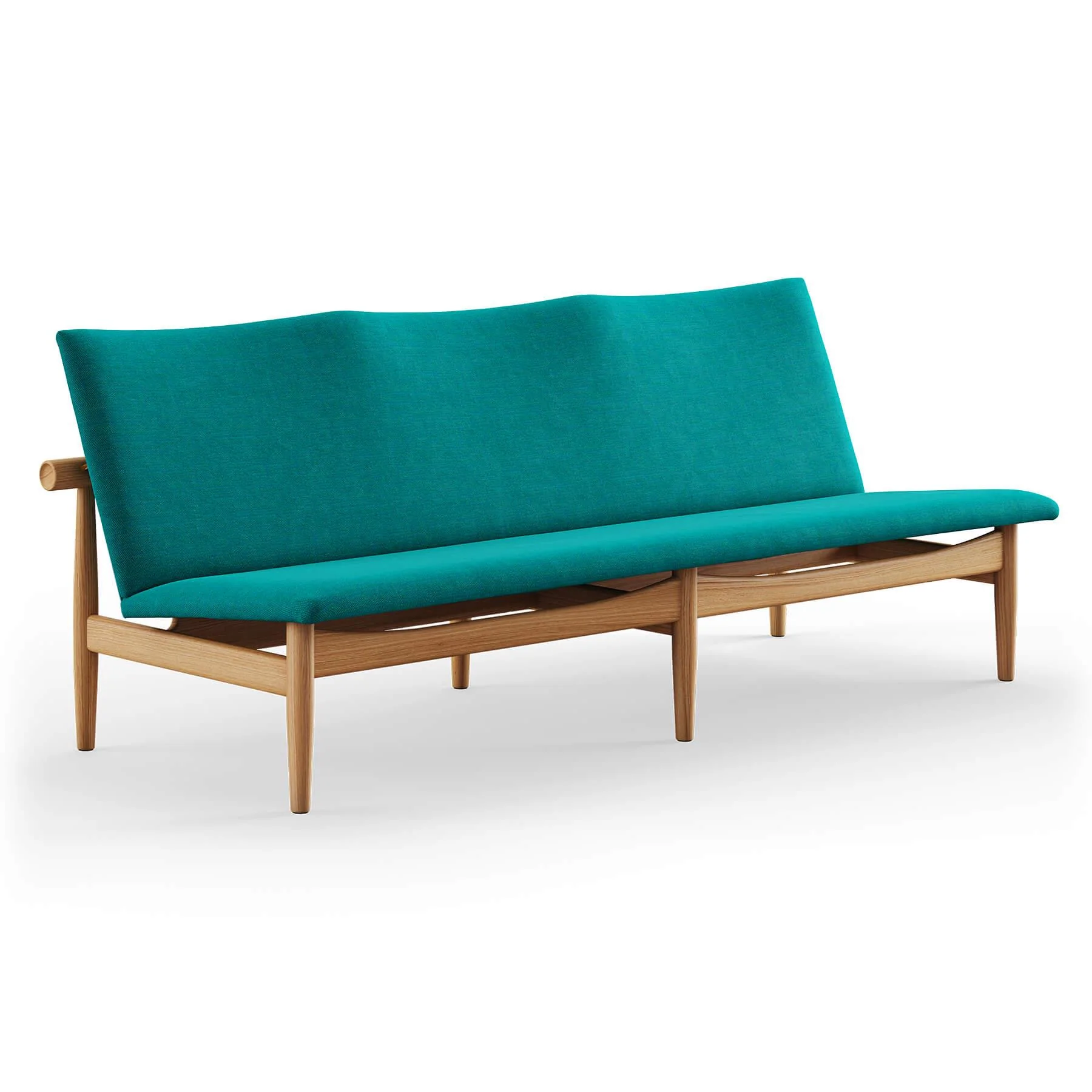 Finn Juhl The Japan 3 Seater Sofa in Dark Oiled Oak - Image 32