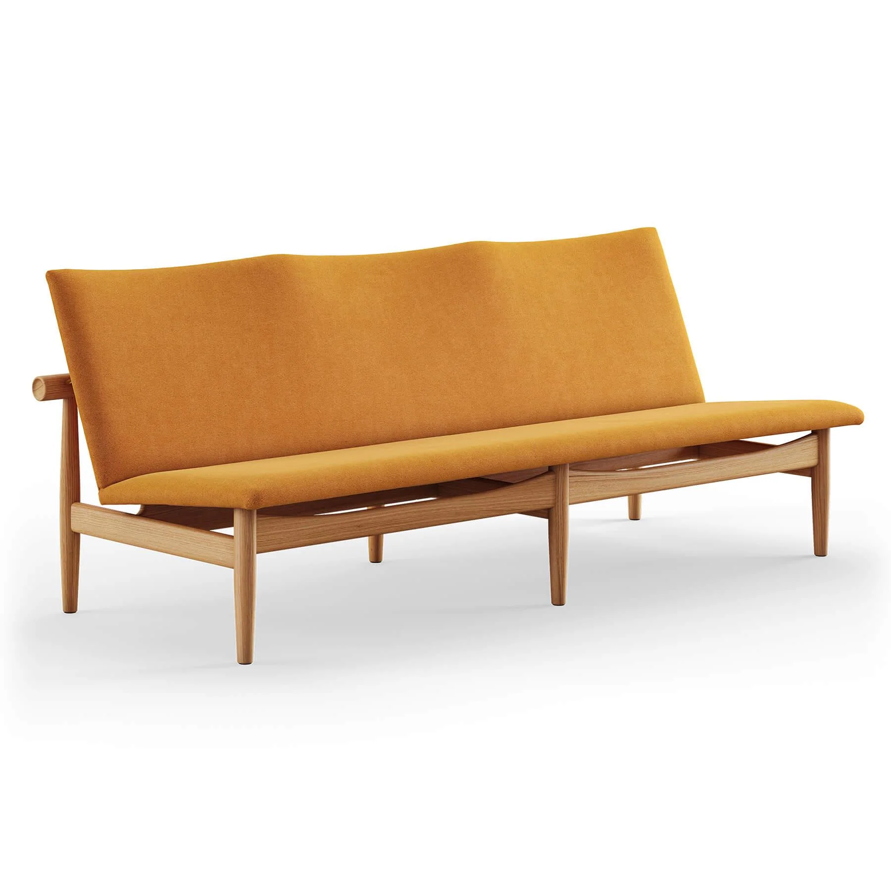 Finn Juhl The Japan 3 Seater Sofa in Dark Oiled Oak - Image 34