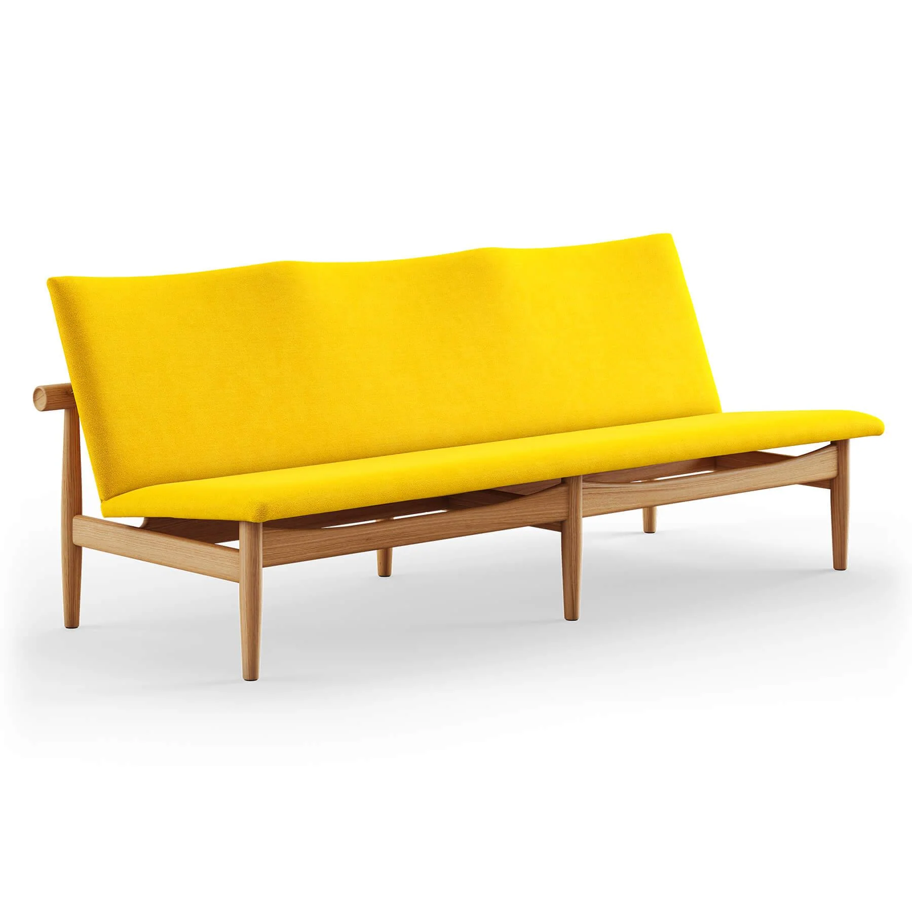 Finn Juhl The Japan 3 Seater Sofa in Dark Oiled Oak - Image 38