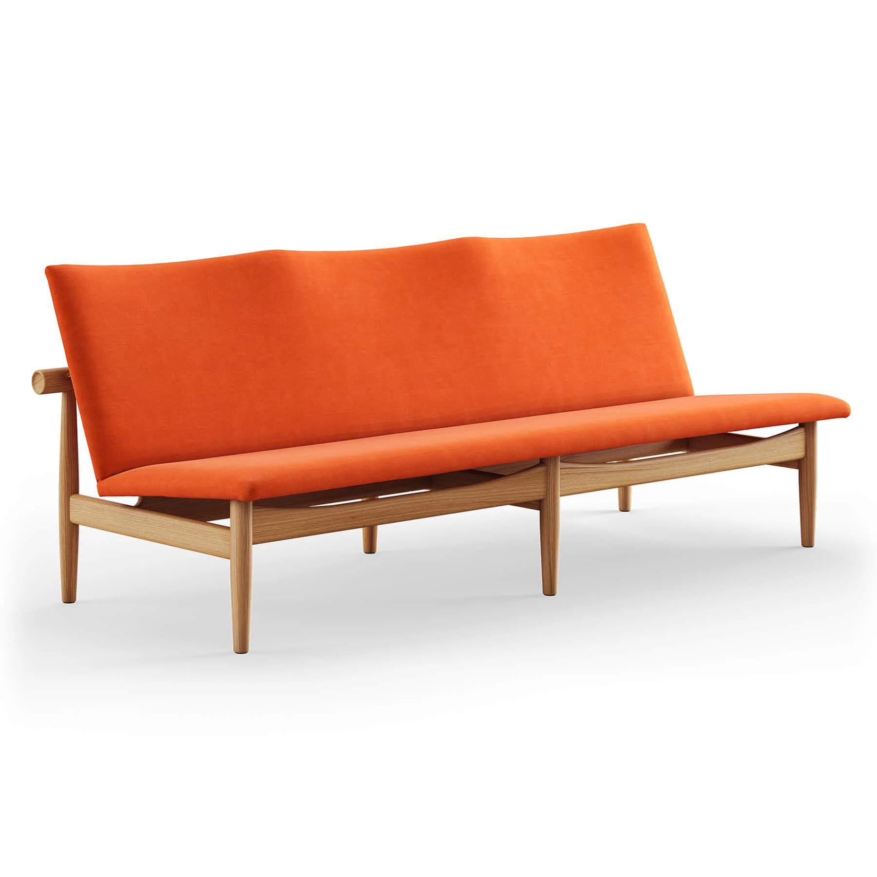 Finn Juhl The Japan 3 Seater Sofa in Dark Oiled Oak - Image 8