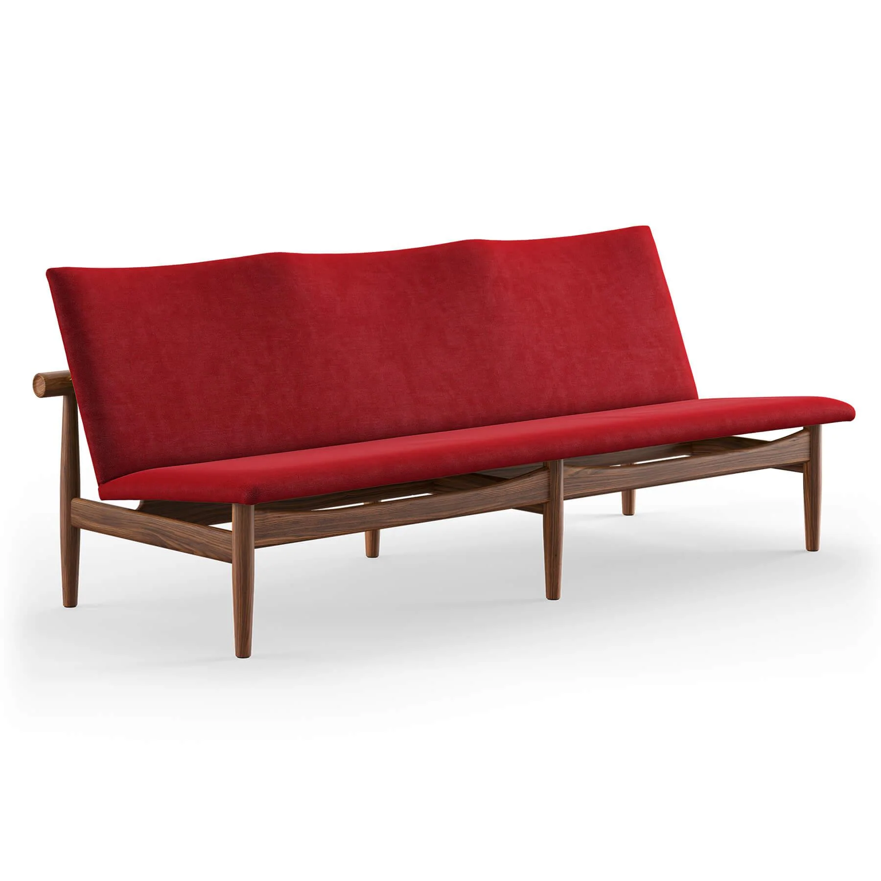 Finn Juhl The Japan 3 Seater Sofa in Walnut - Image 12