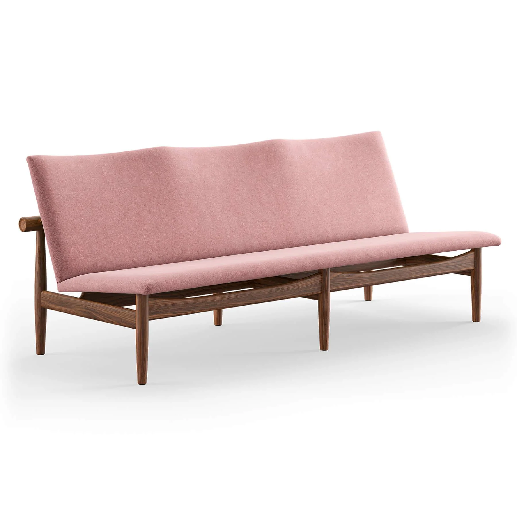 Finn Juhl The Japan 3 Seater Sofa in Walnut - Image 18