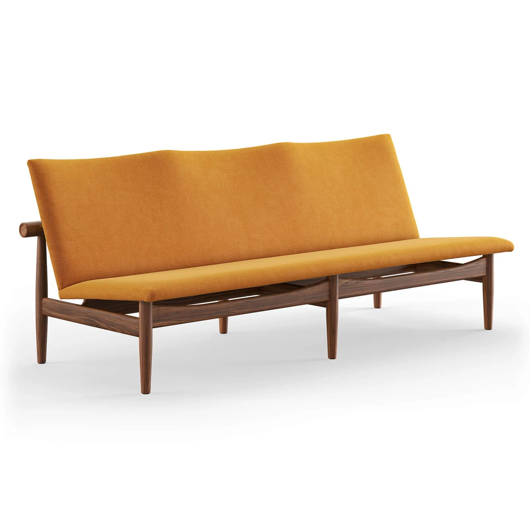 Finn Juhl The Japan 3 Seater Sofa in Walnut - Image 39