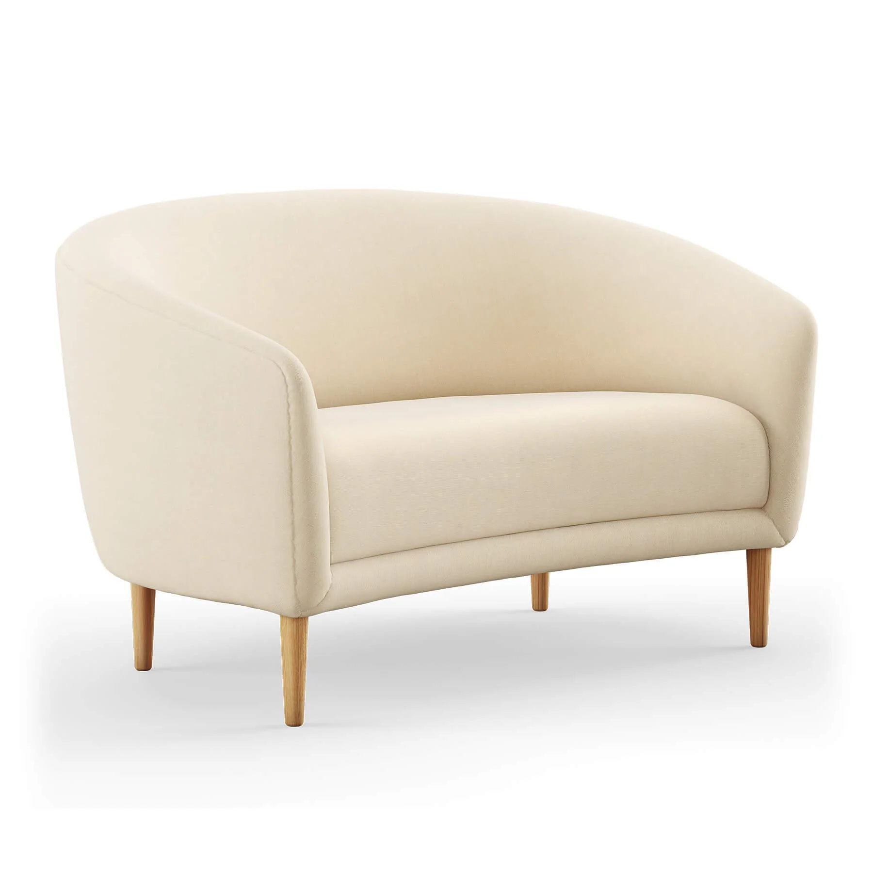Finn Juhl The Little Mother 2 Seater Sofa in Dark Oiled Oak - Image 24
