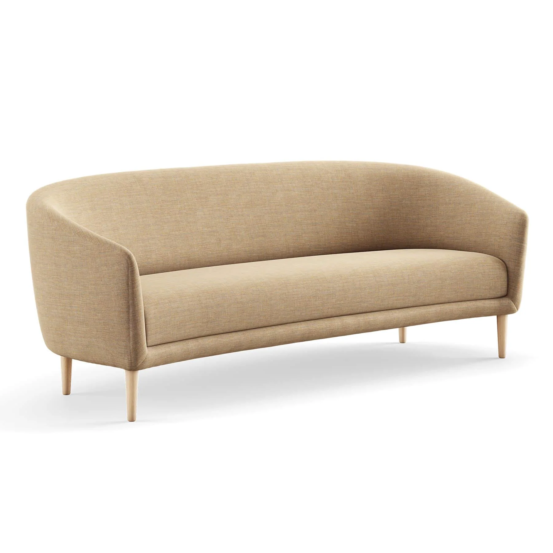 Finn Juhl The Little Mother 3 Seater Sofa in Clear Oiled Oak - Image 19