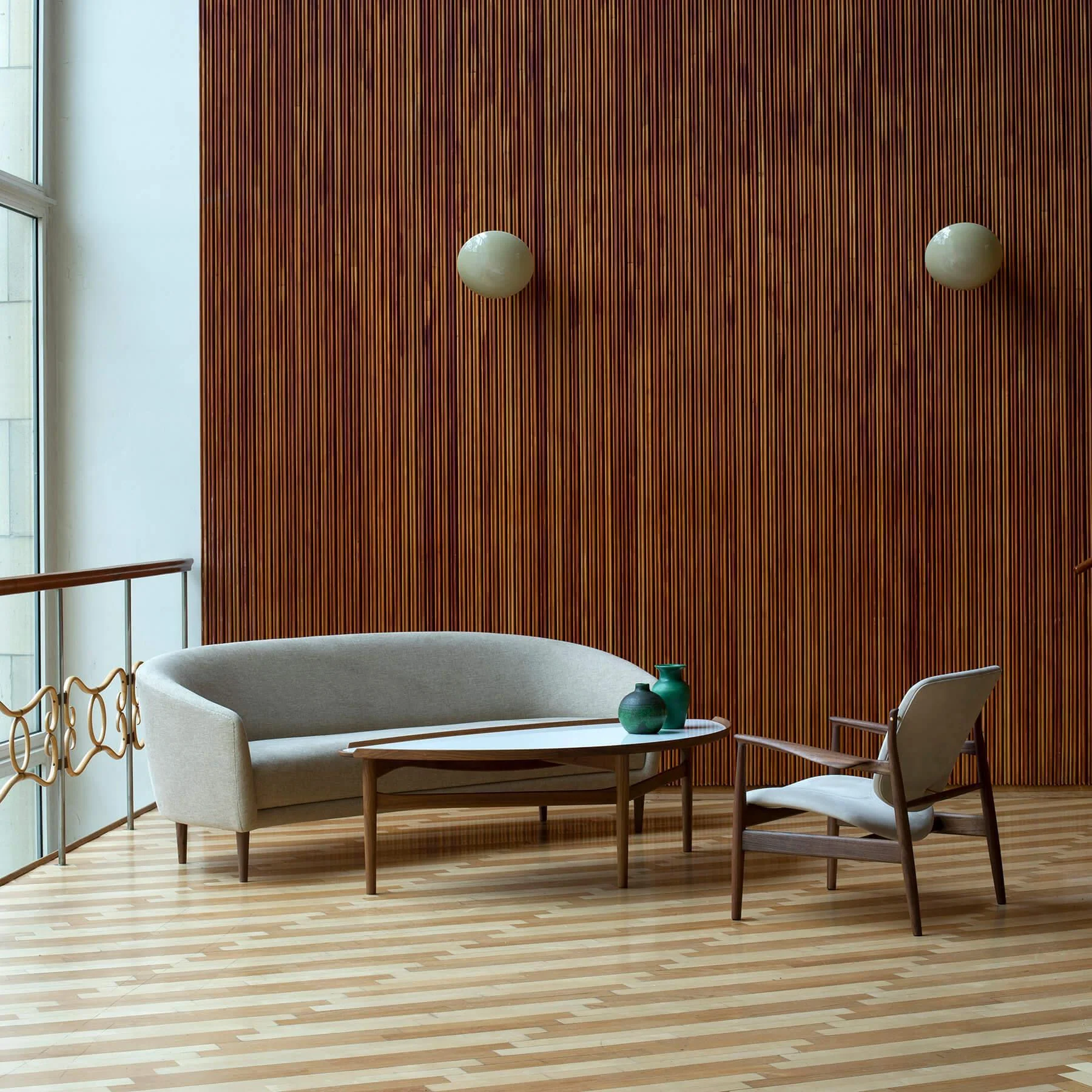 Finn Juhl The Little Mother 3 Seater Sofa in Dark Oiled Oak - Image 3
