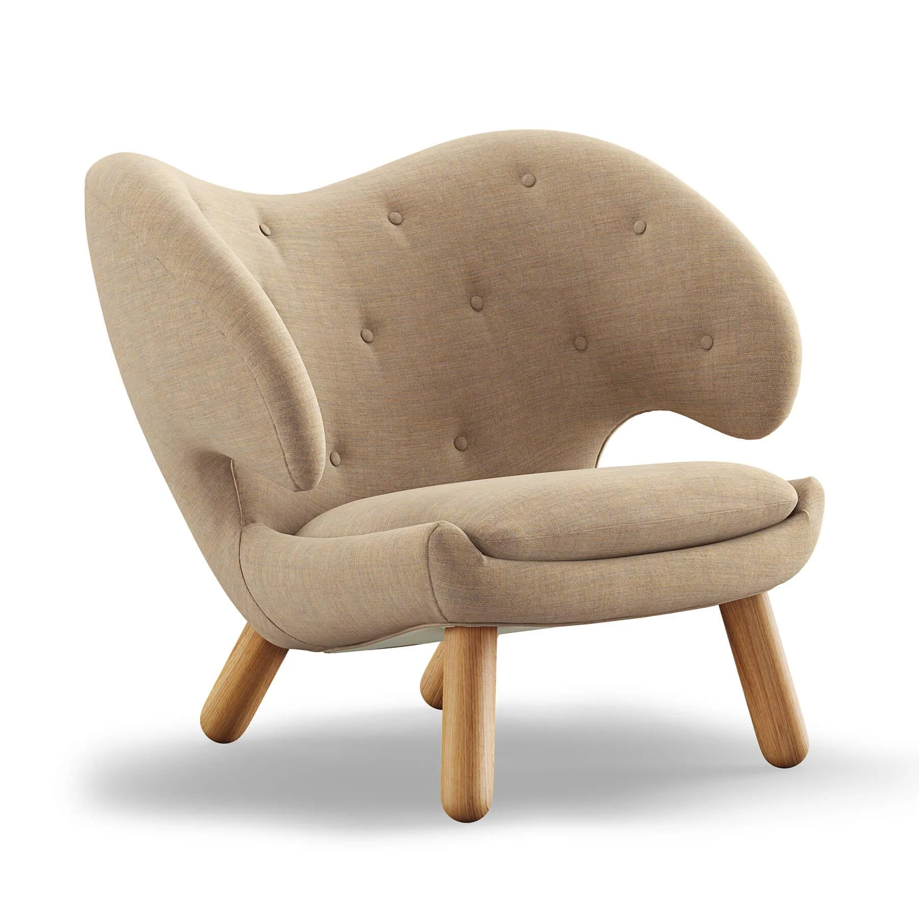 Finn Juhl The Pelican Chair in Dark Oiled Oak - Image 9
