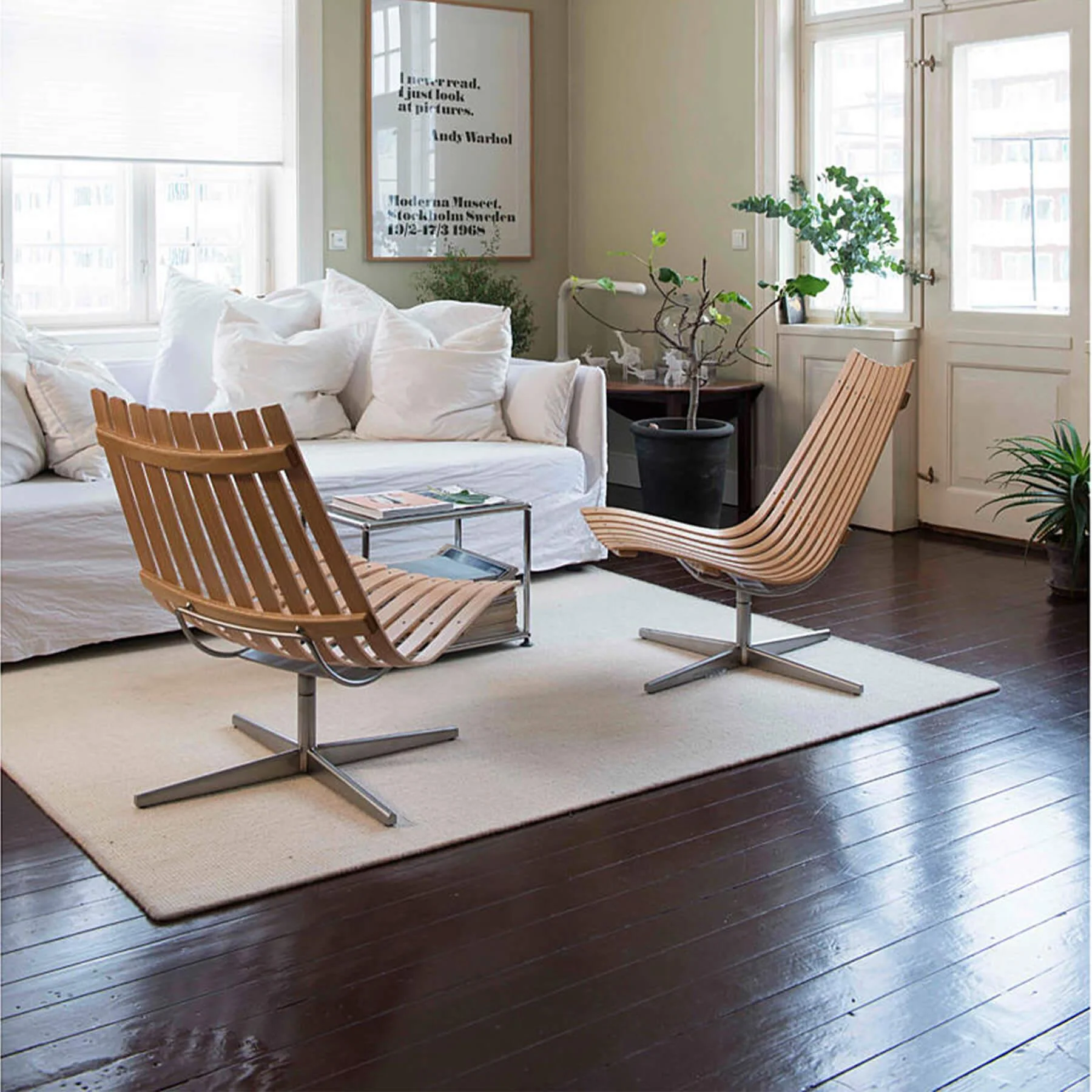 Fjordfiesta Scandia Nett Swivel Lounge Chair - Image 2