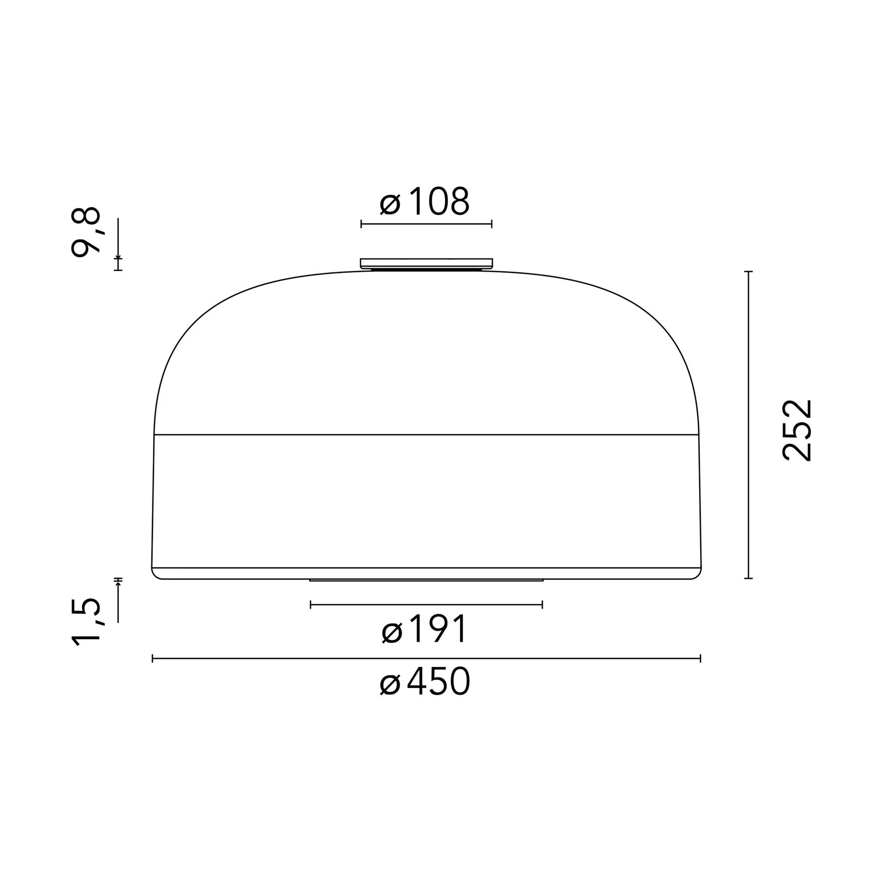 Flos Bellhop Glass C2 Ceiling Light - Image 5