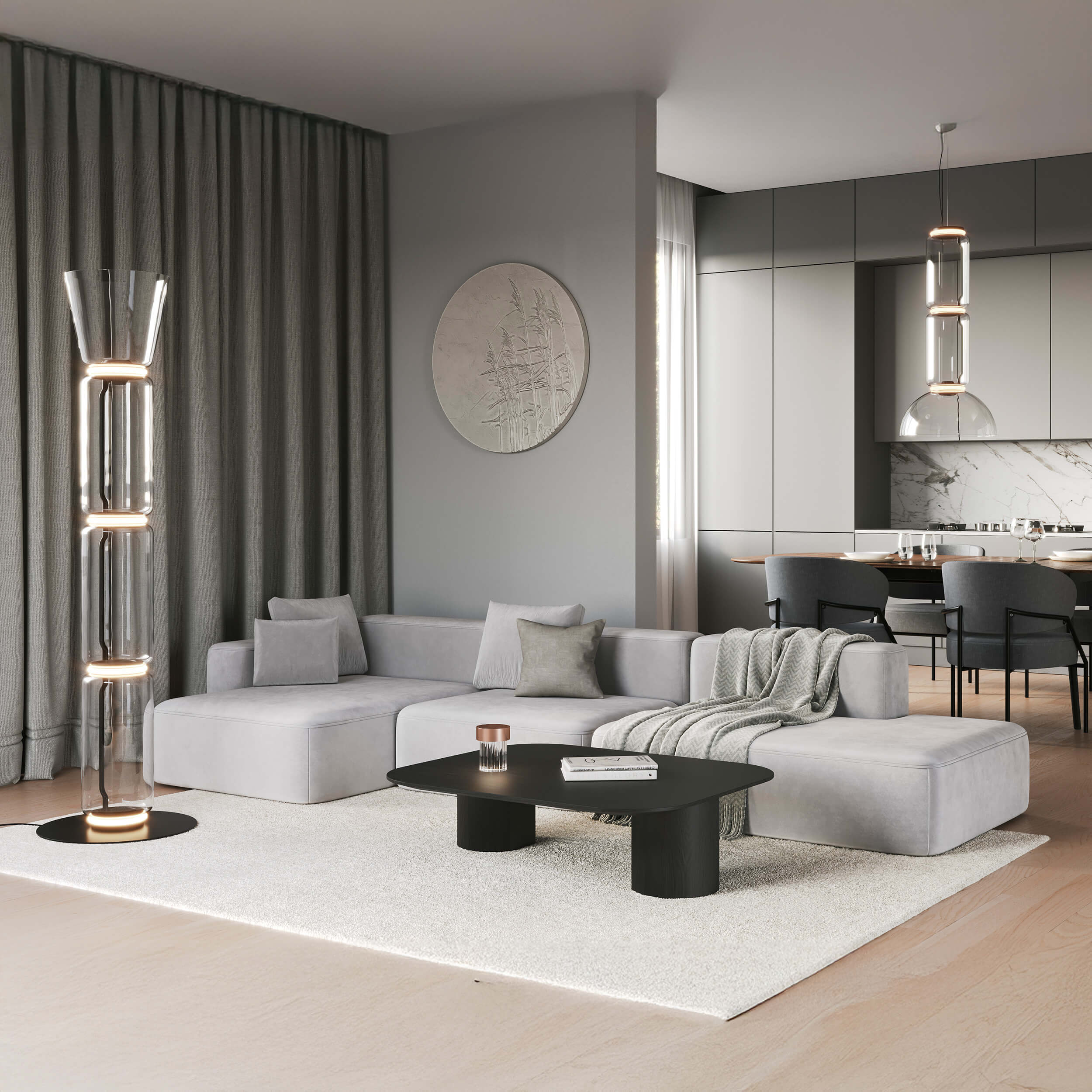 Flos Noctambule Floor Lamp - High Cylinder & Cone Or Bowl - Image 2