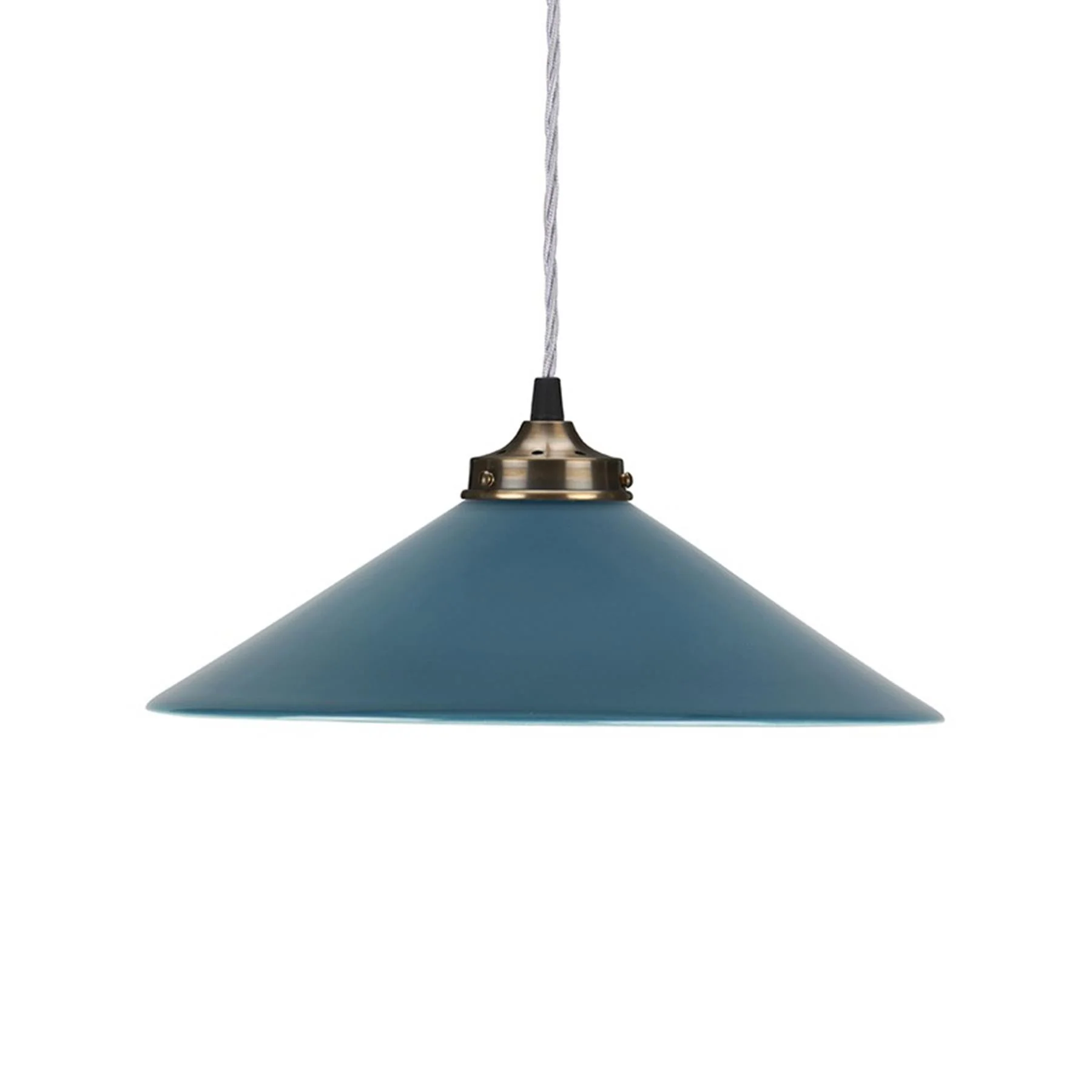 Outlet French Ceramic Pendant Light - Teal