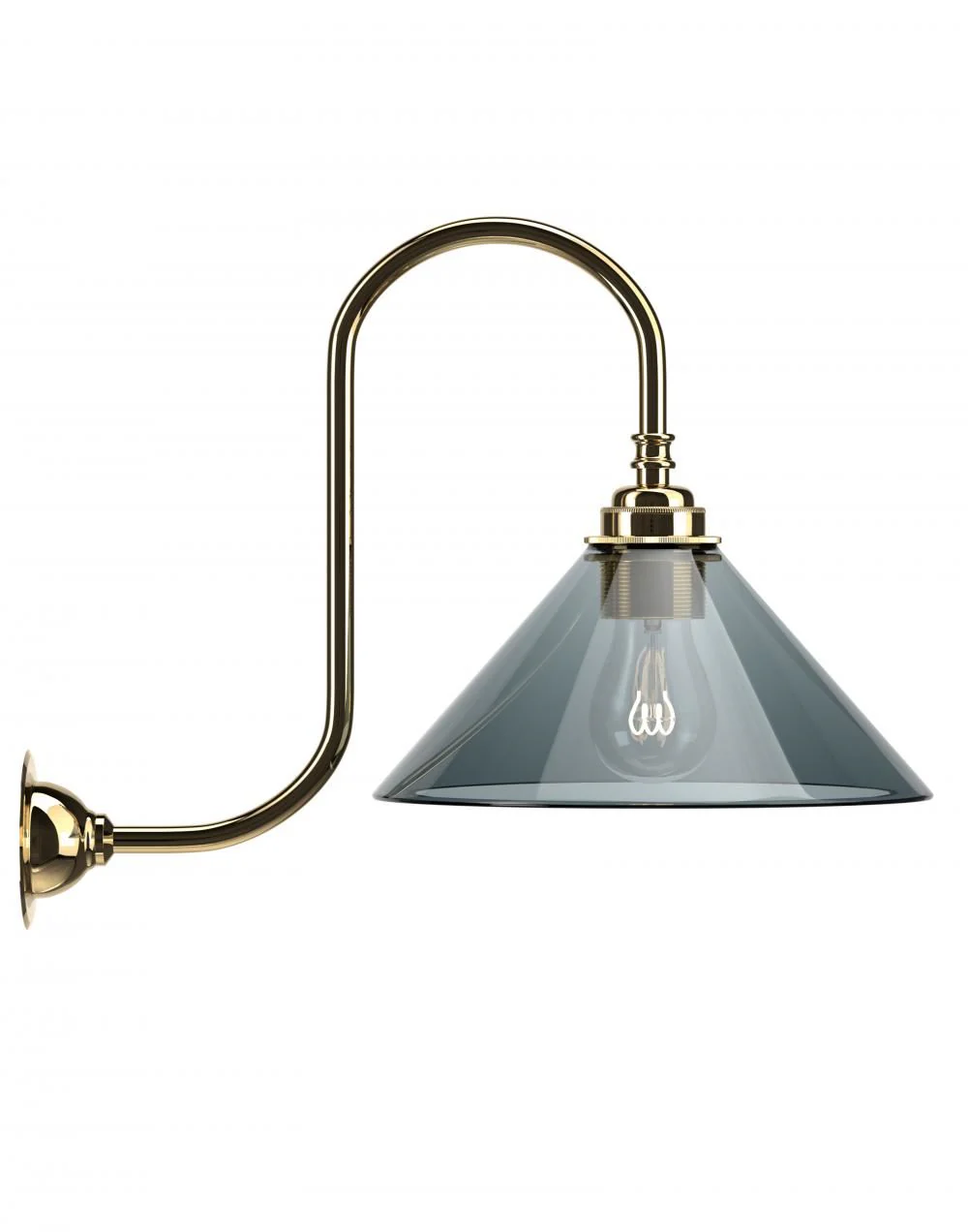 Fritz Fryer Hay Swan Neck Wall Light - Image 4