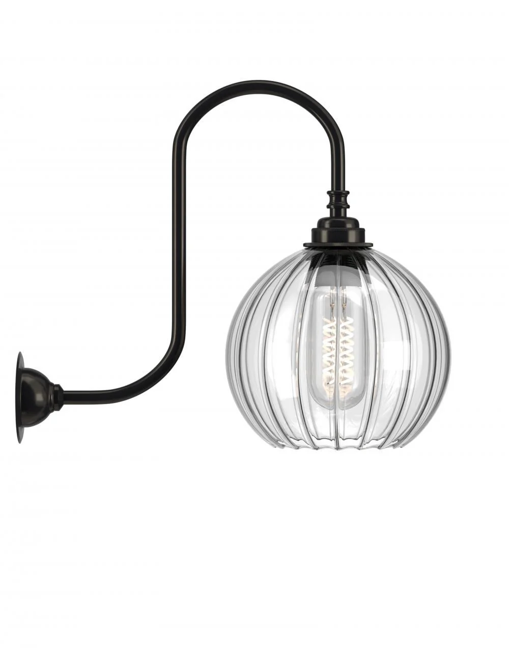 Fritz Fryer Hereford Swan Neck Bathroom Wall Light - Image 10