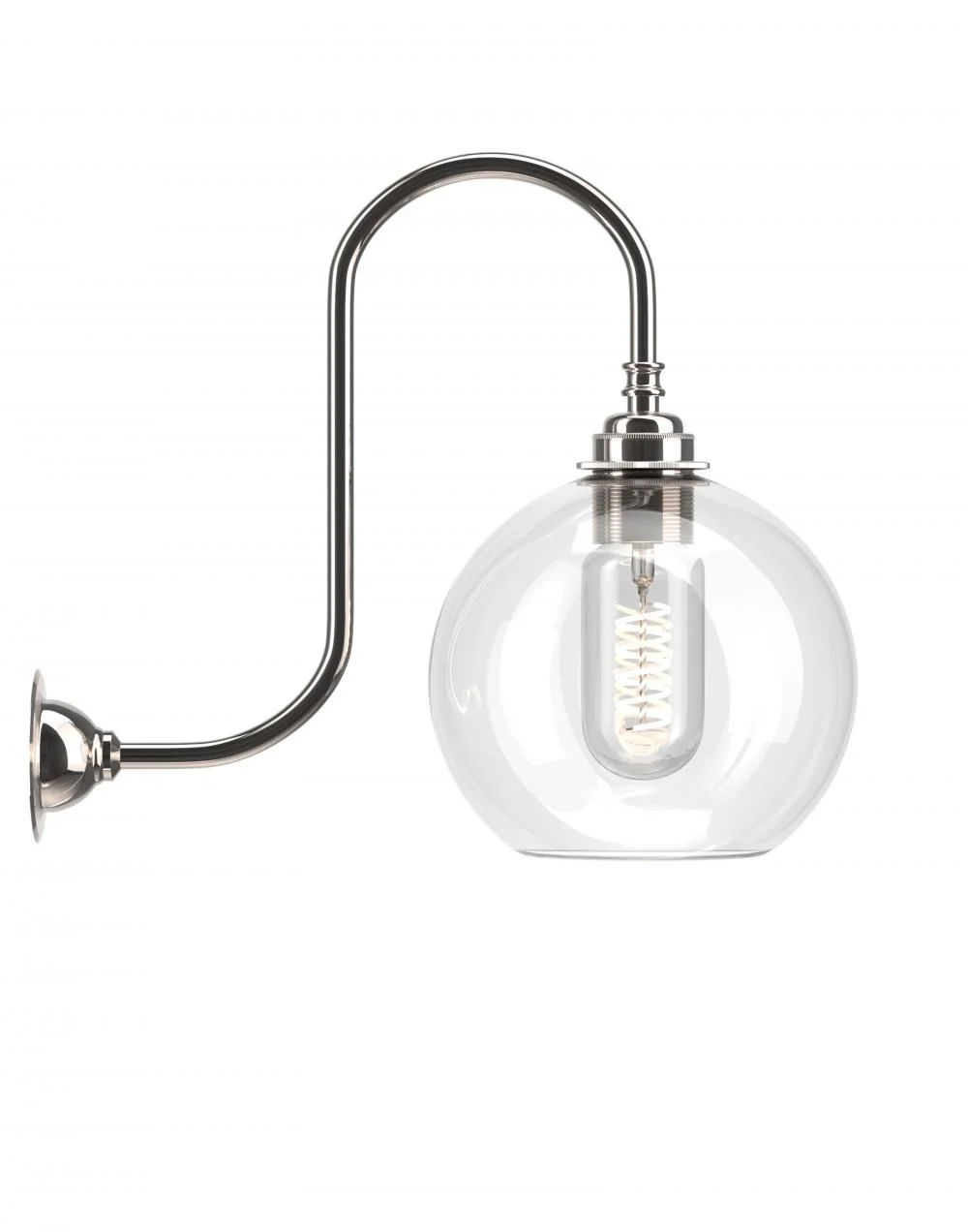 Fritz Fryer Hereford Swan Neck Bathroom Wall Light - Image 13