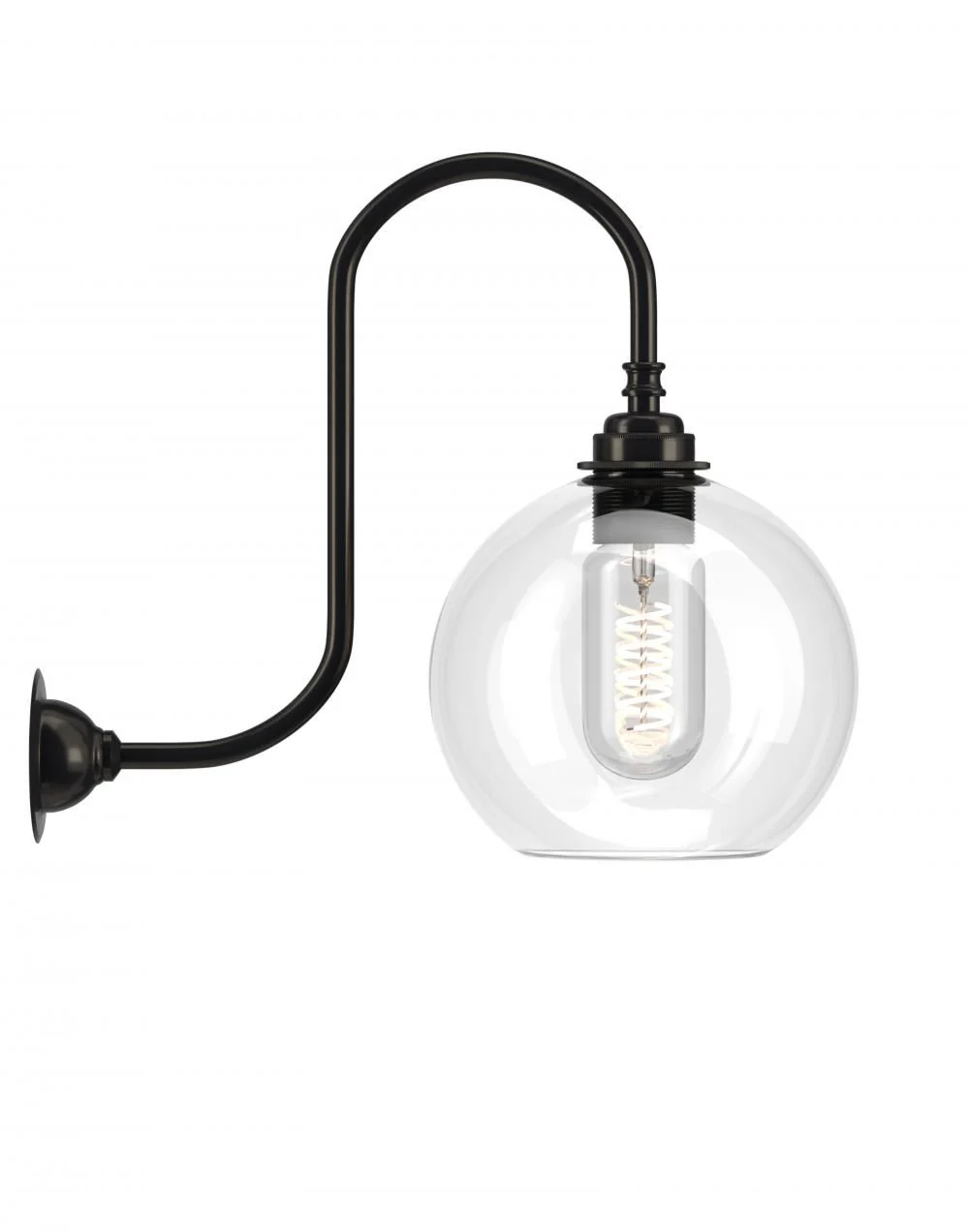 Fritz Fryer Hereford Swan Neck Bathroom Wall Light - Image 4
