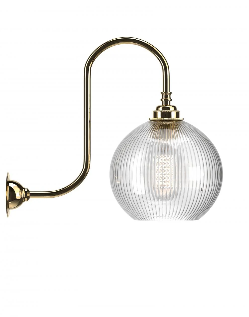Fritz Fryer Hereford Swan Neck Wall Light - Image 4